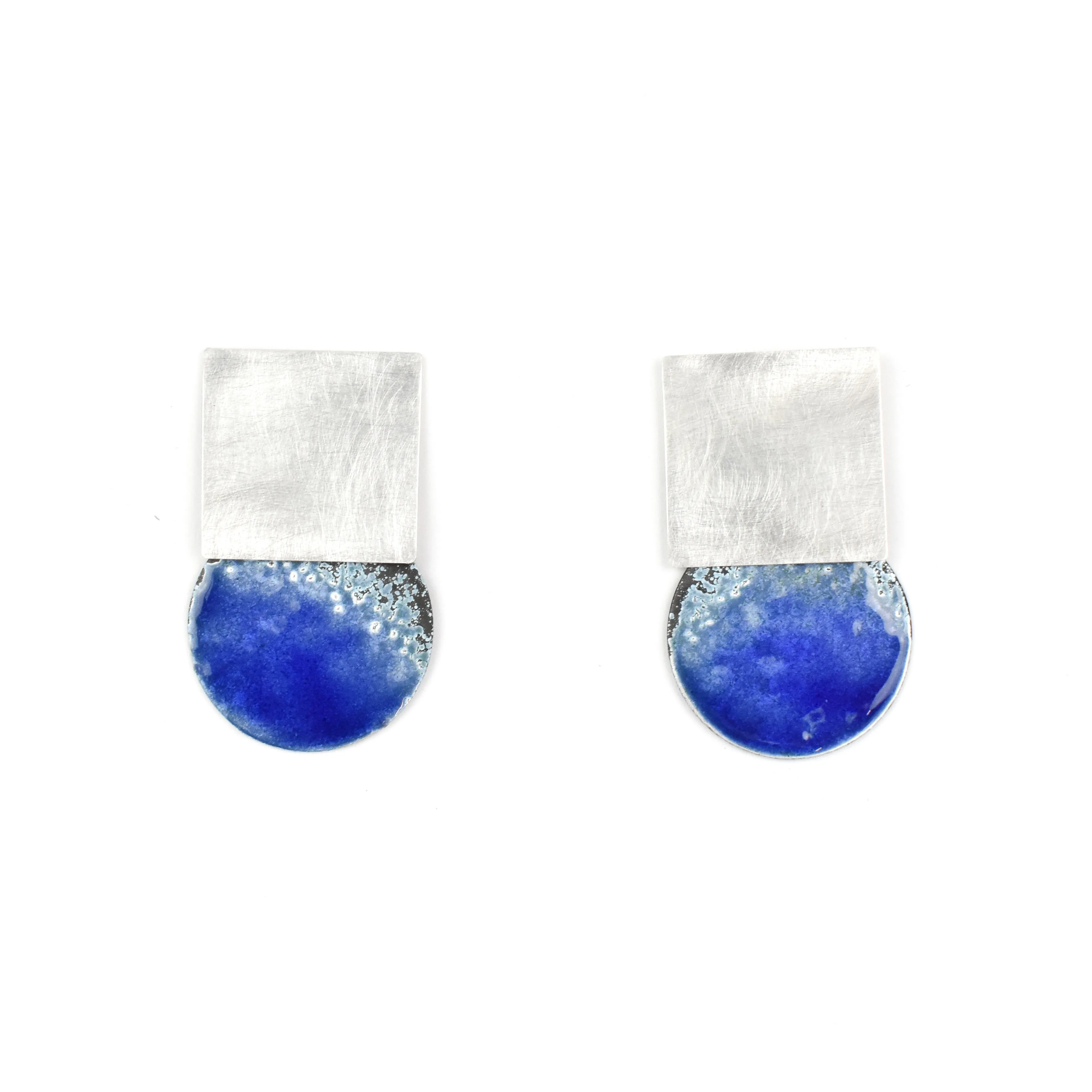 Kyla Katz Square over Disc Post Earrings