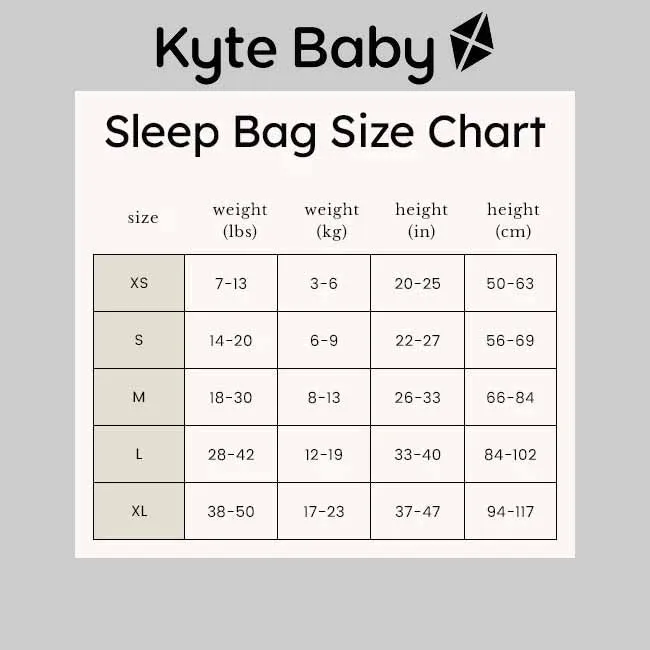 Kyte Baby 0.5 Tog Sleep Bag in Honu