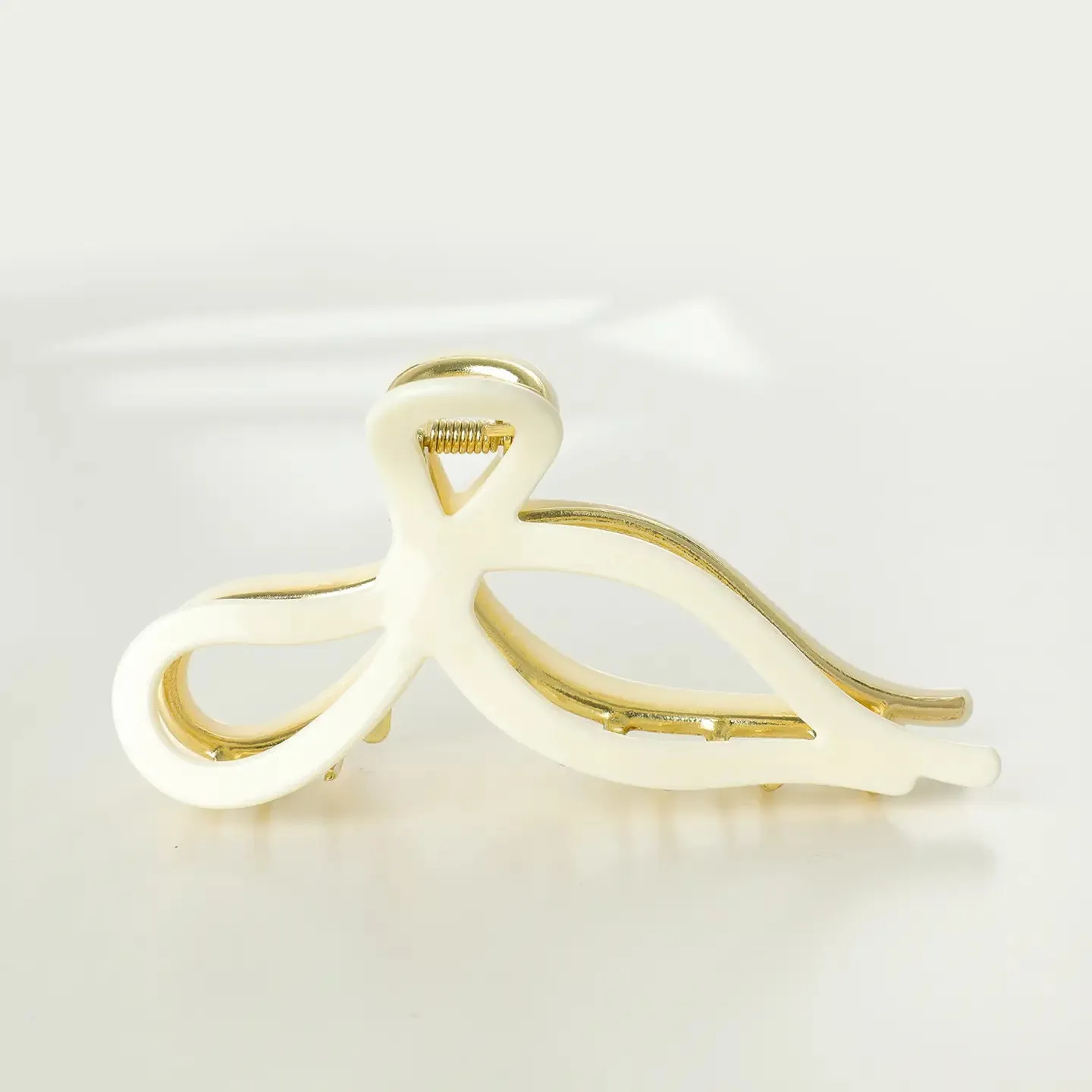 Large Bow Metal Claw Clip