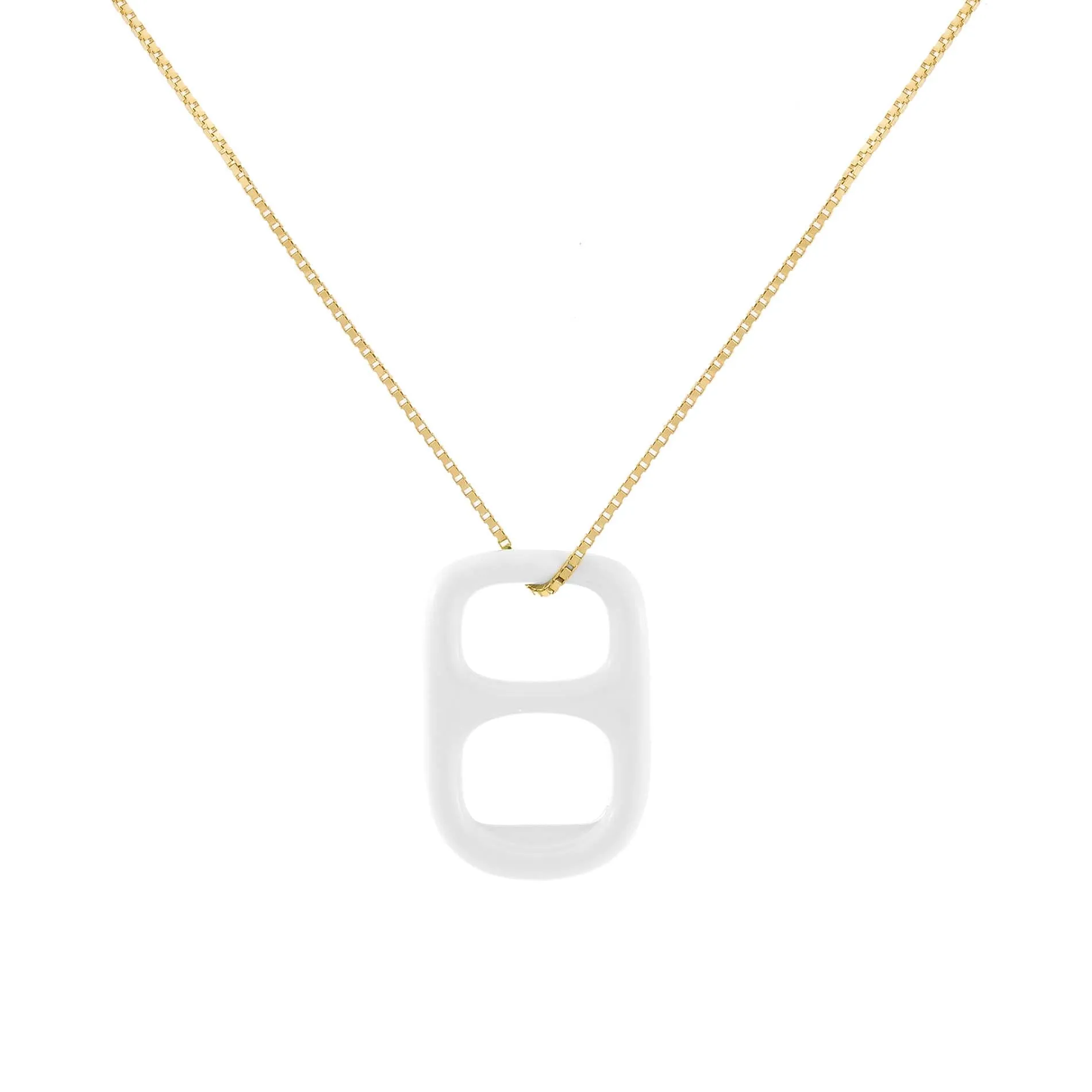 Large Enamel Soda Can Top Necklace
