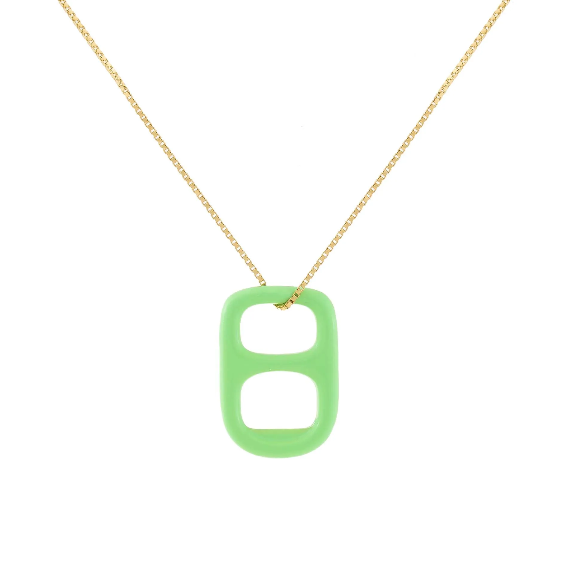 Large Enamel Soda Can Top Necklace