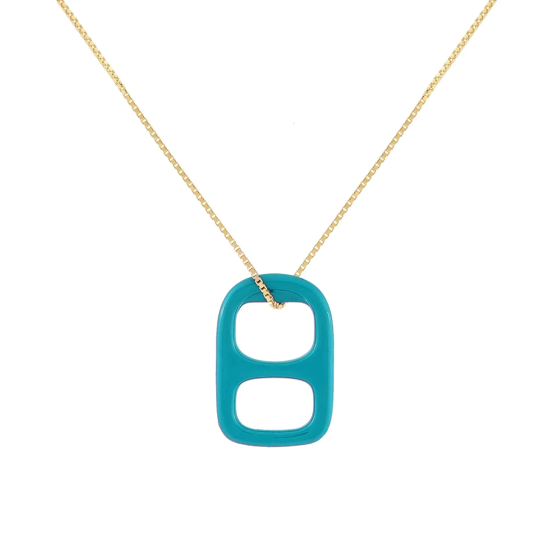 Large Enamel Soda Can Top Necklace