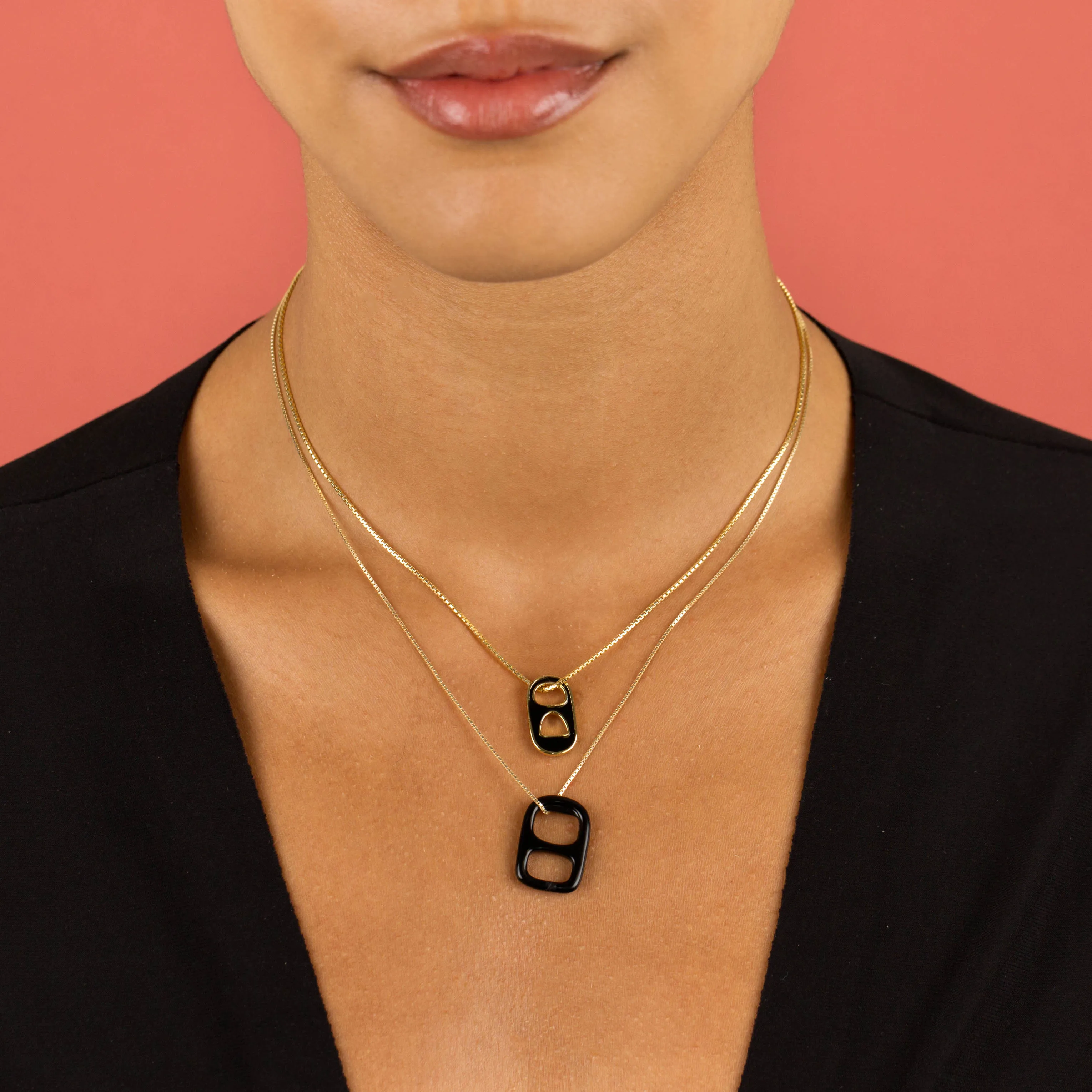 Large Enamel Soda Can Top Necklace