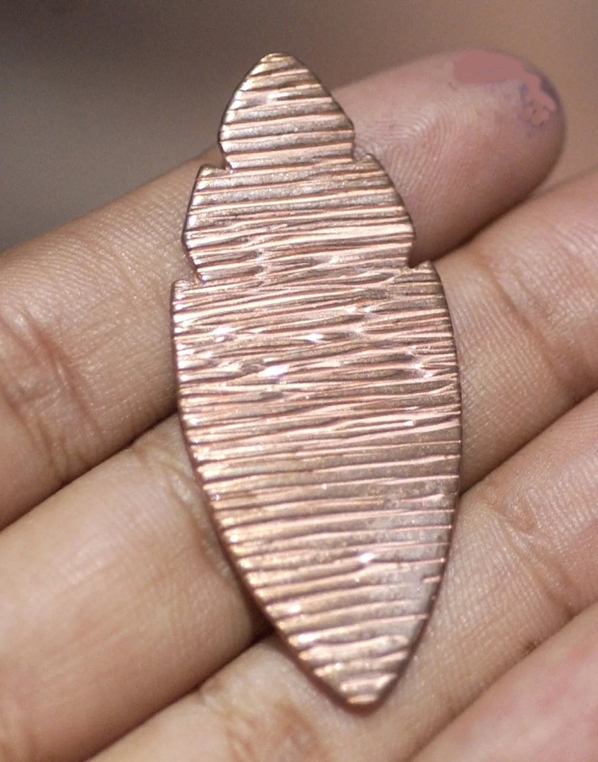Leaf Woodgrain-Texture  Cutout for Enameling Stamping Texturing Blanks Variety of Metals