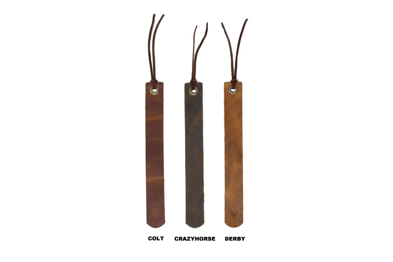 Leather Bookmarks - Set of 3