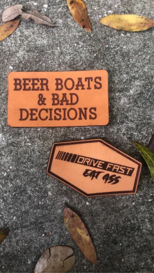 Leather Hat Patches with Adhesive