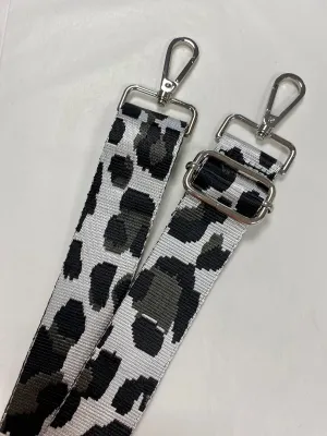 Leopard print silver Thin Bag Strap
