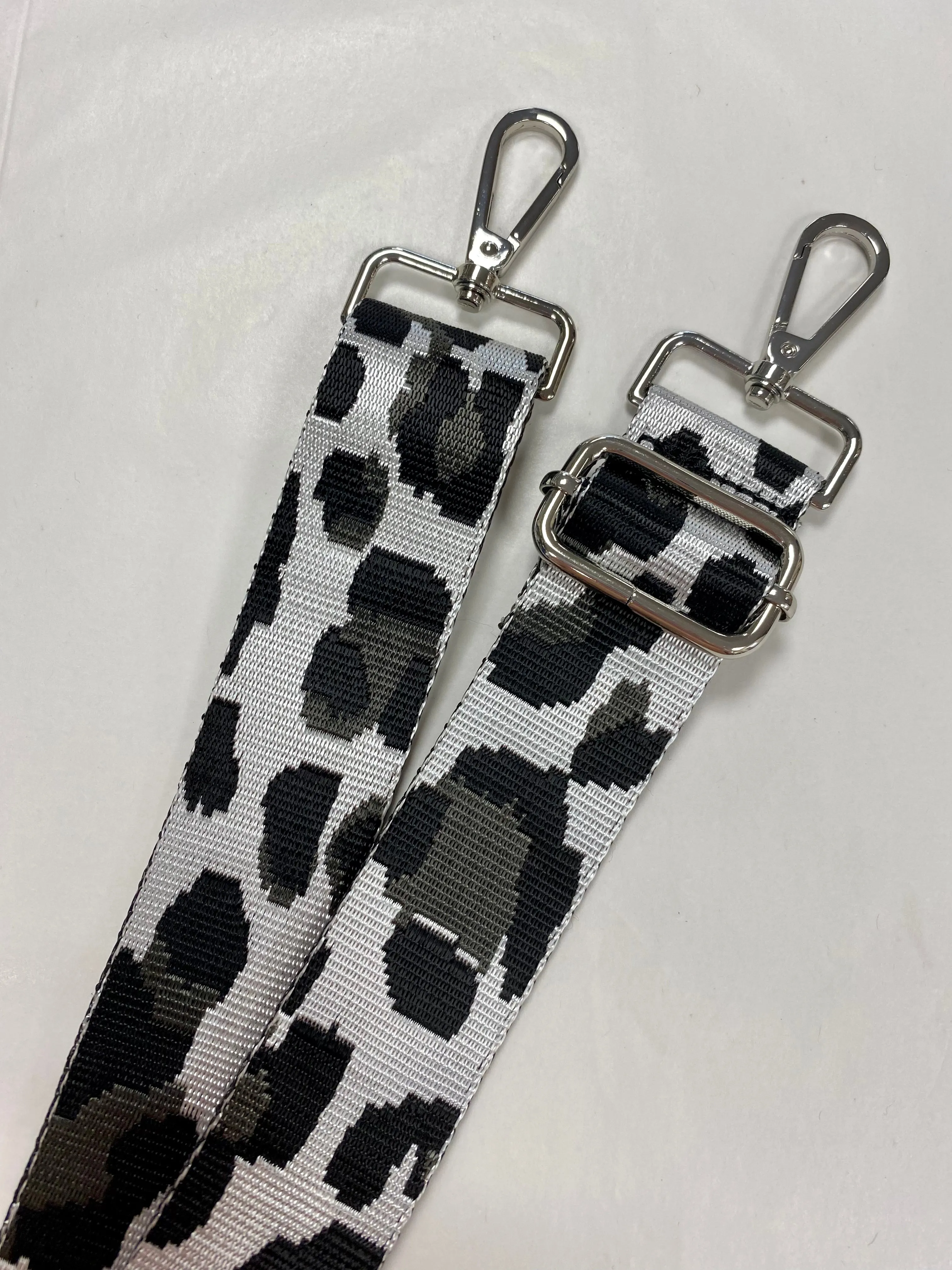 Leopard print silver Thin Bag Strap