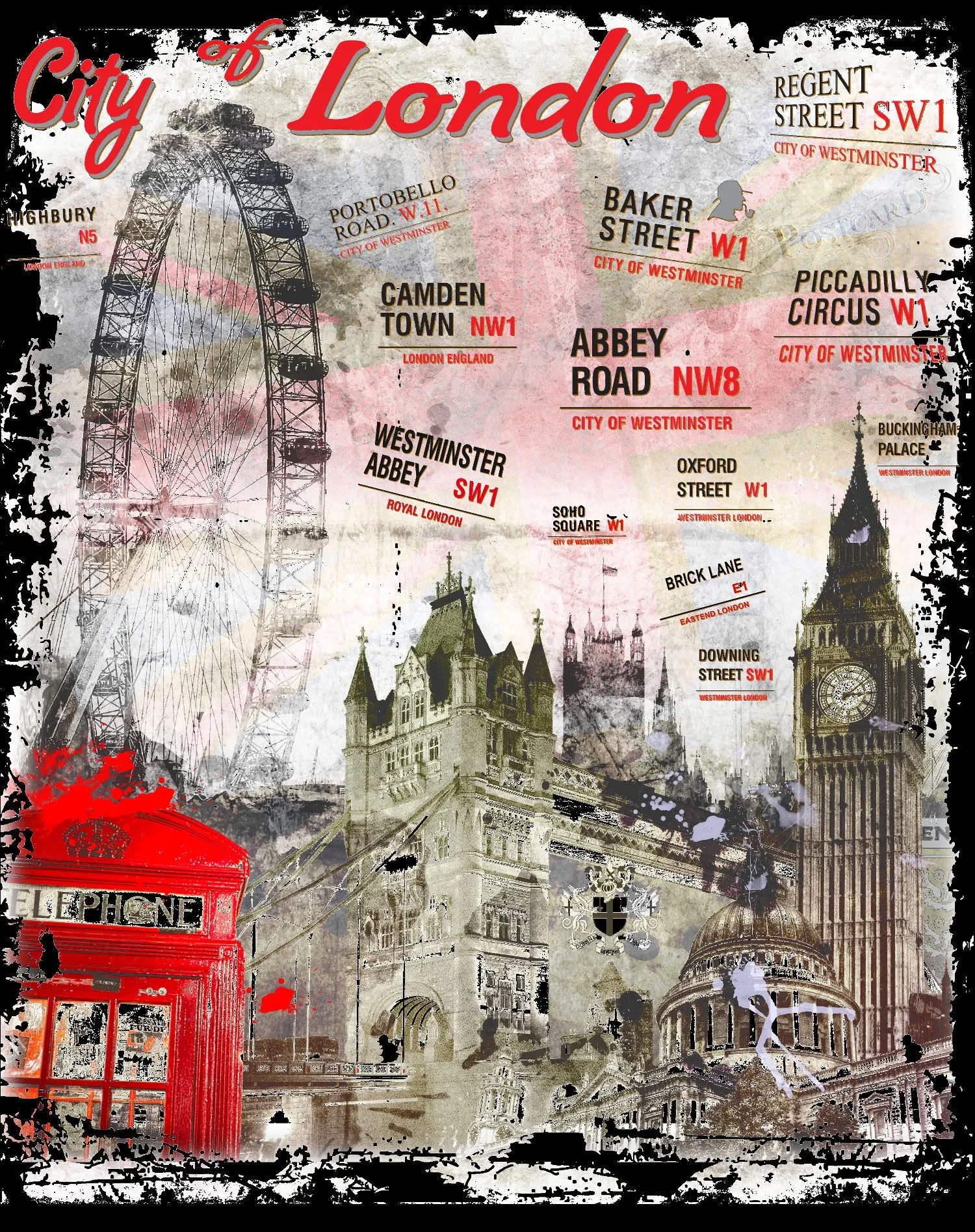 London Fusion Street Signs Official Tote Bag