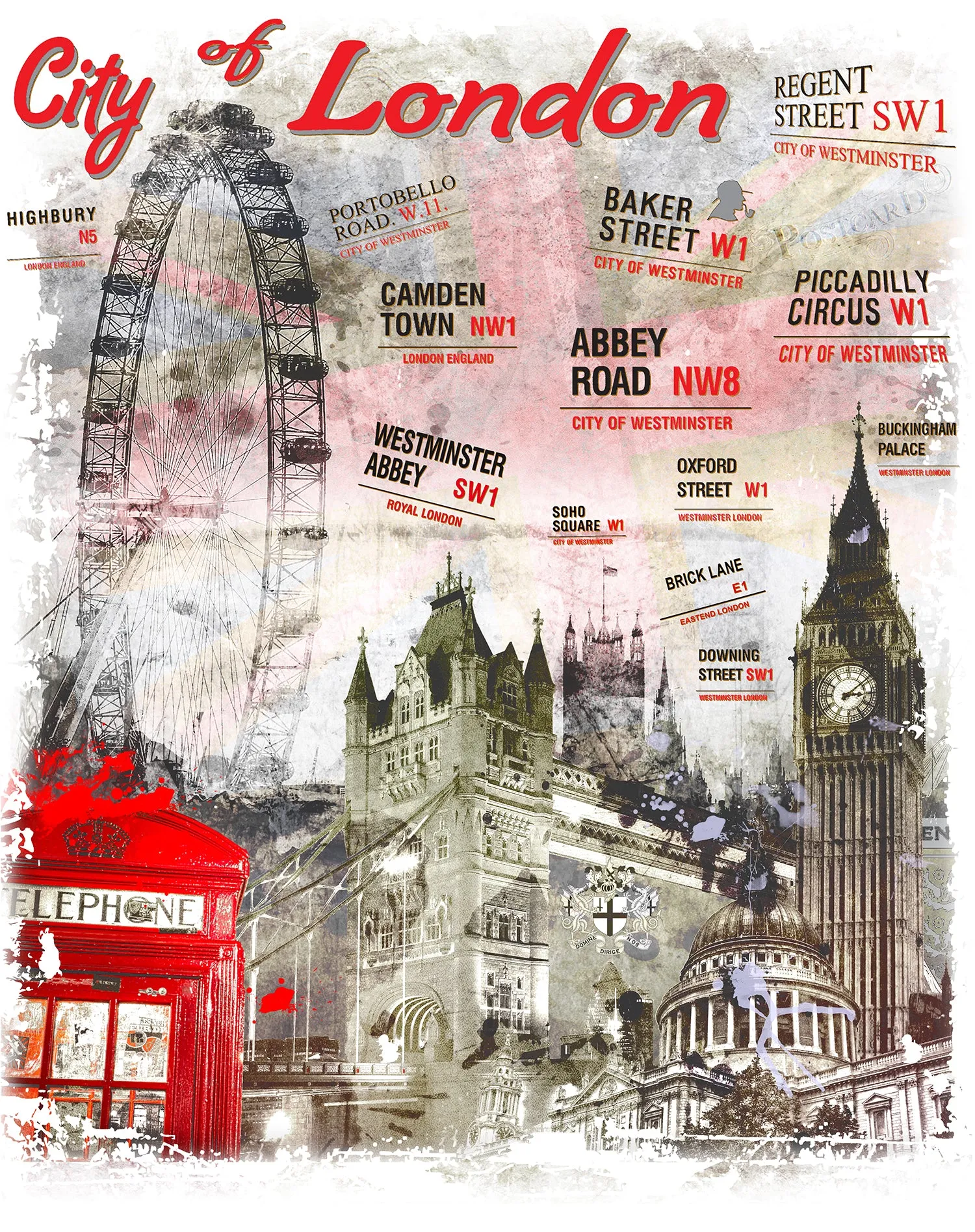 London Fusion Street Signs Official Tote Bag