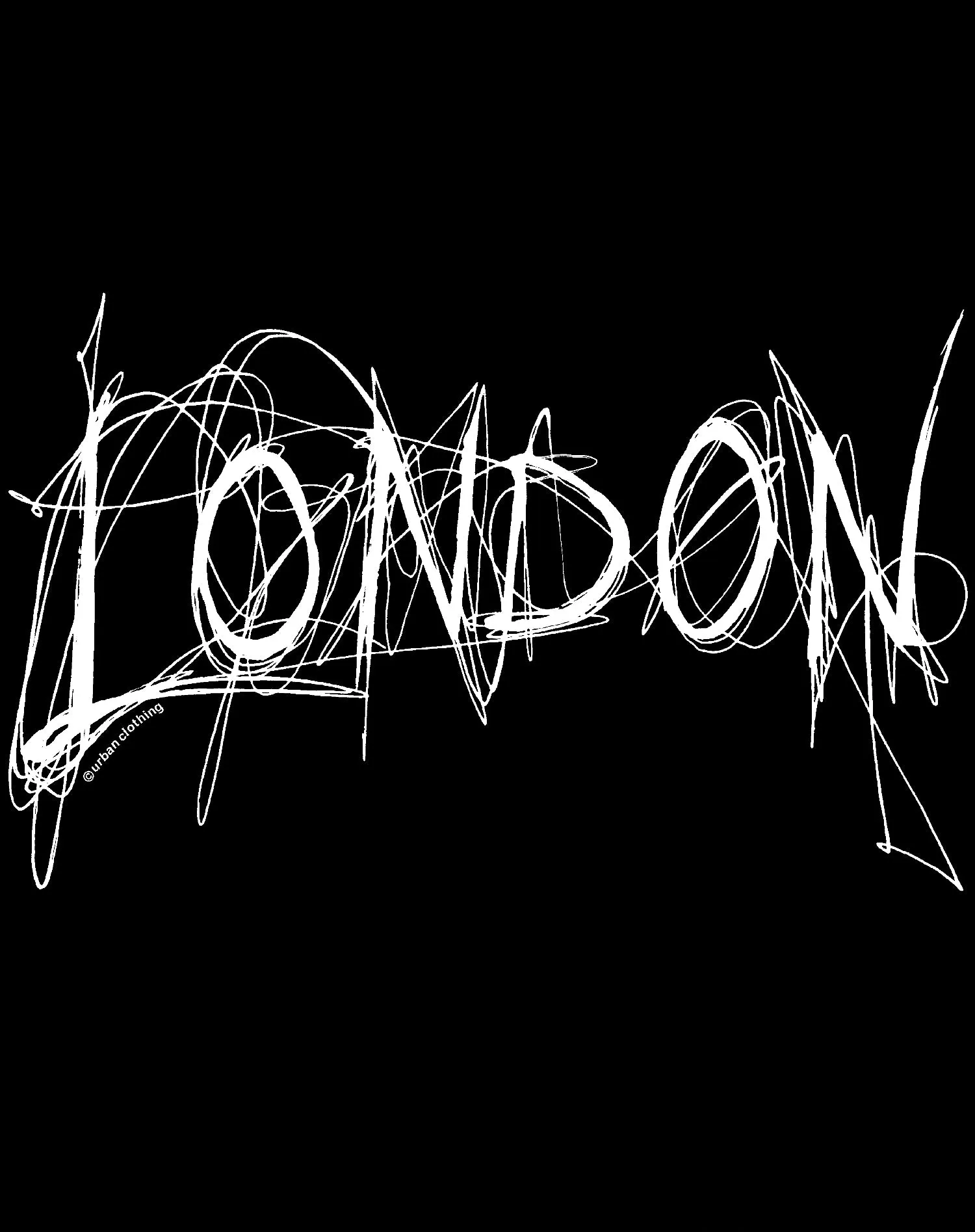 London Stencil Tag Scribble Official Tote Bag