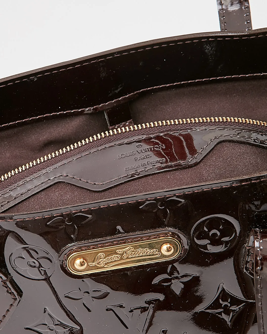 Louis Vuitton Amarante Monogram Vernis Wilshire MM Tote Bag
