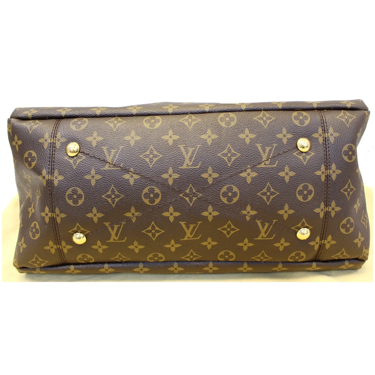 LOUIS VUITTON Artsy MM Monogram Canvas Shoulder Bag Brown