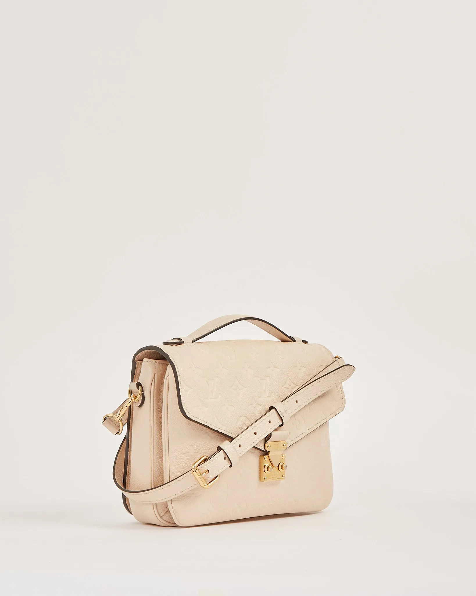 Louis Vuitton Beige Empreinte Monogram Pochette Metis Bag