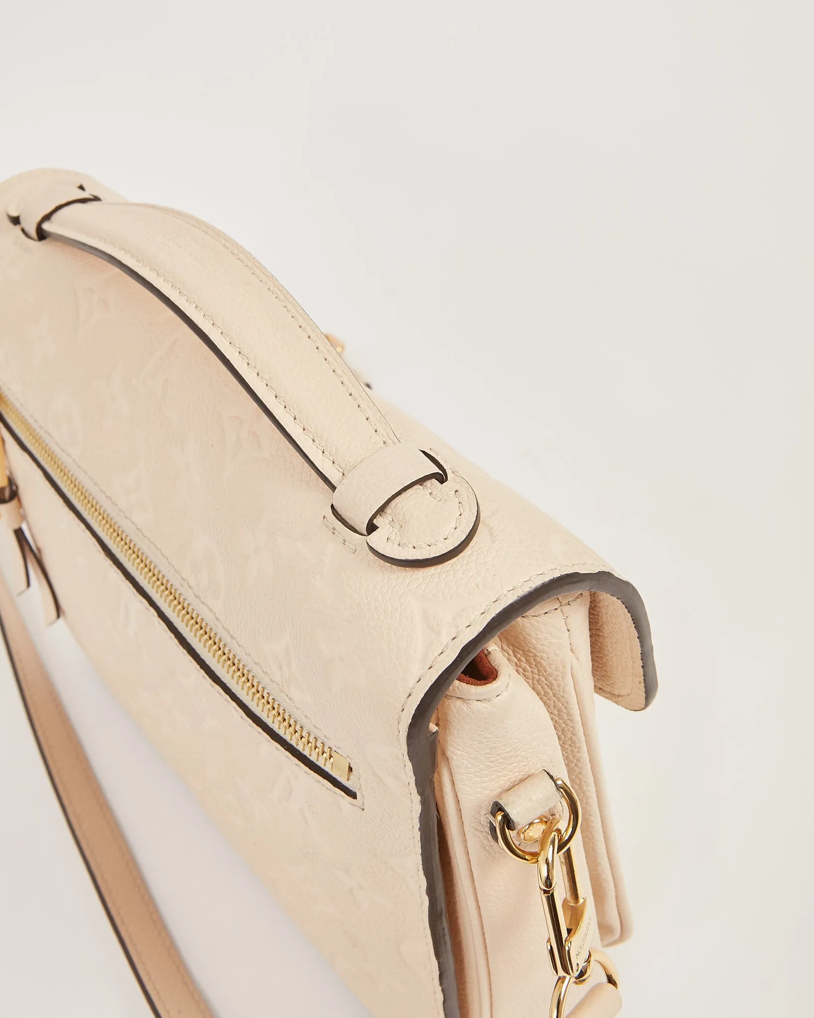 Louis Vuitton Beige Empreinte Monogram Pochette Metis Bag