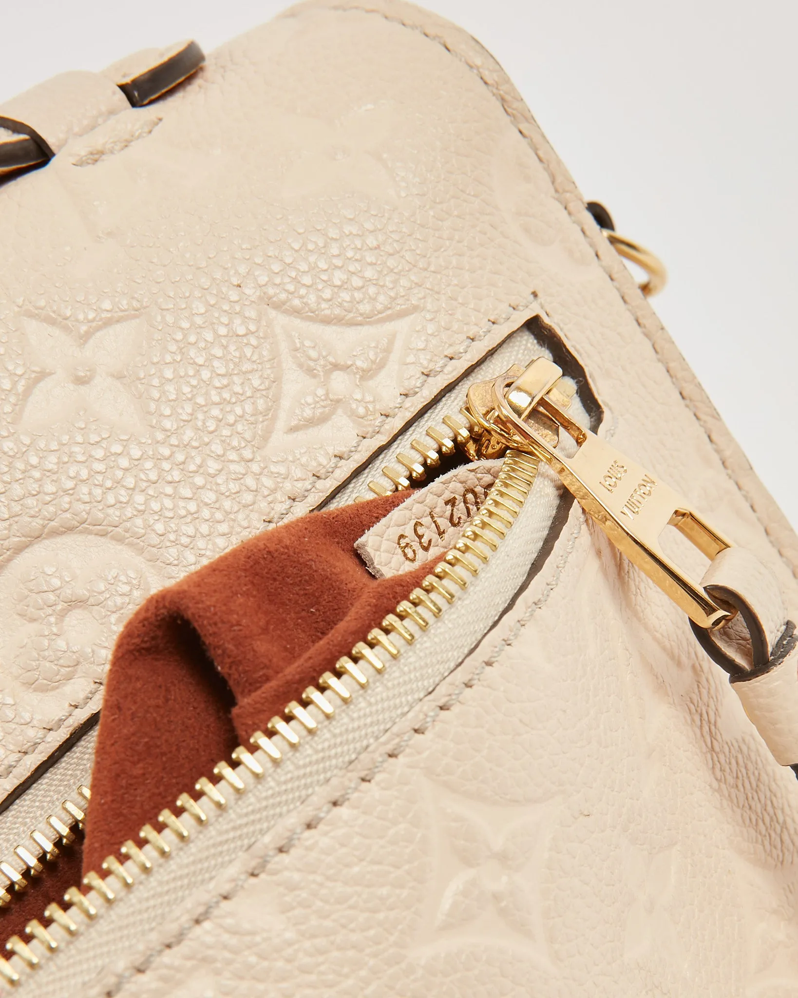 Louis Vuitton Beige Empreinte Monogram Pochette Metis Bag