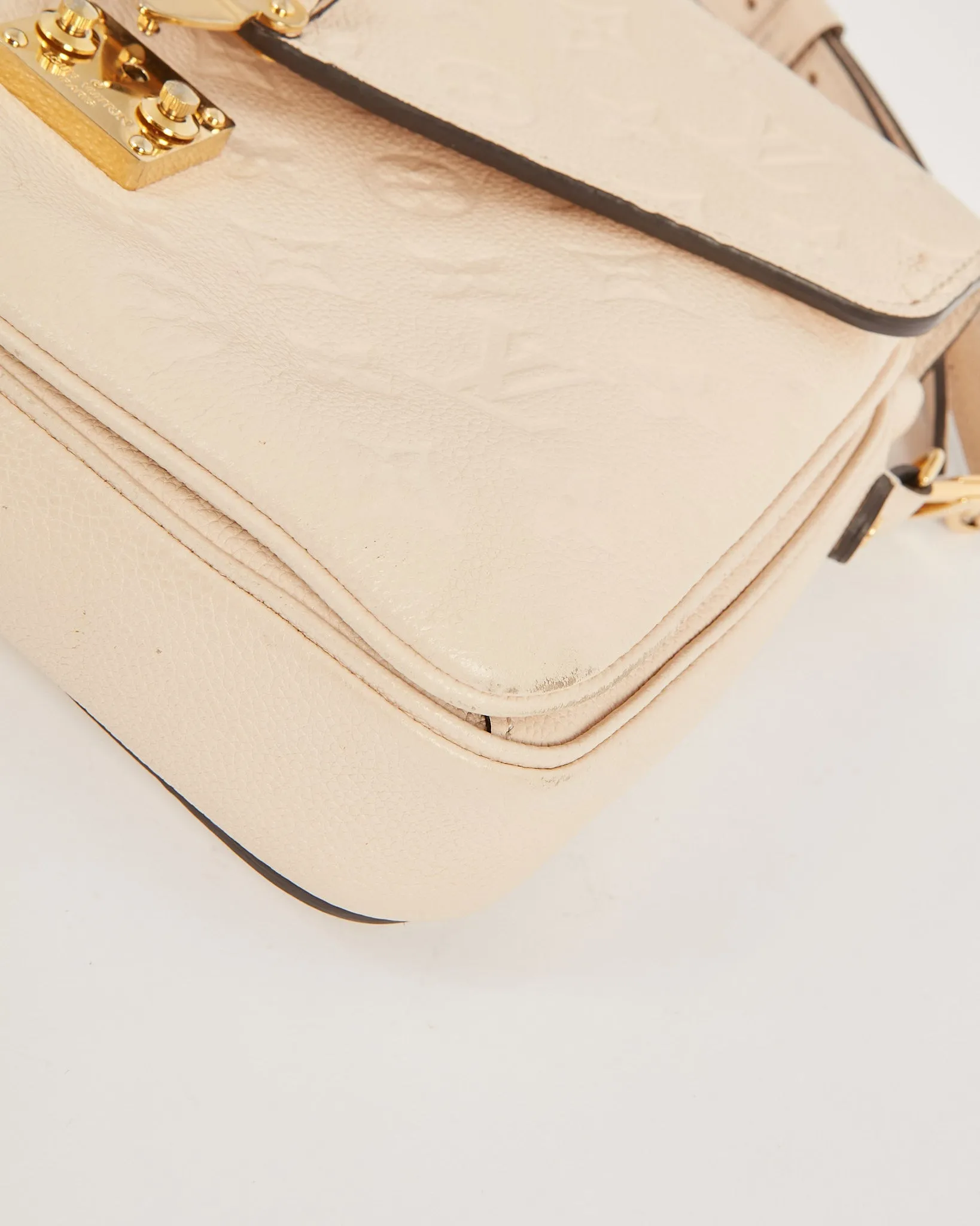 Louis Vuitton Beige Empreinte Monogram Pochette Metis Bag