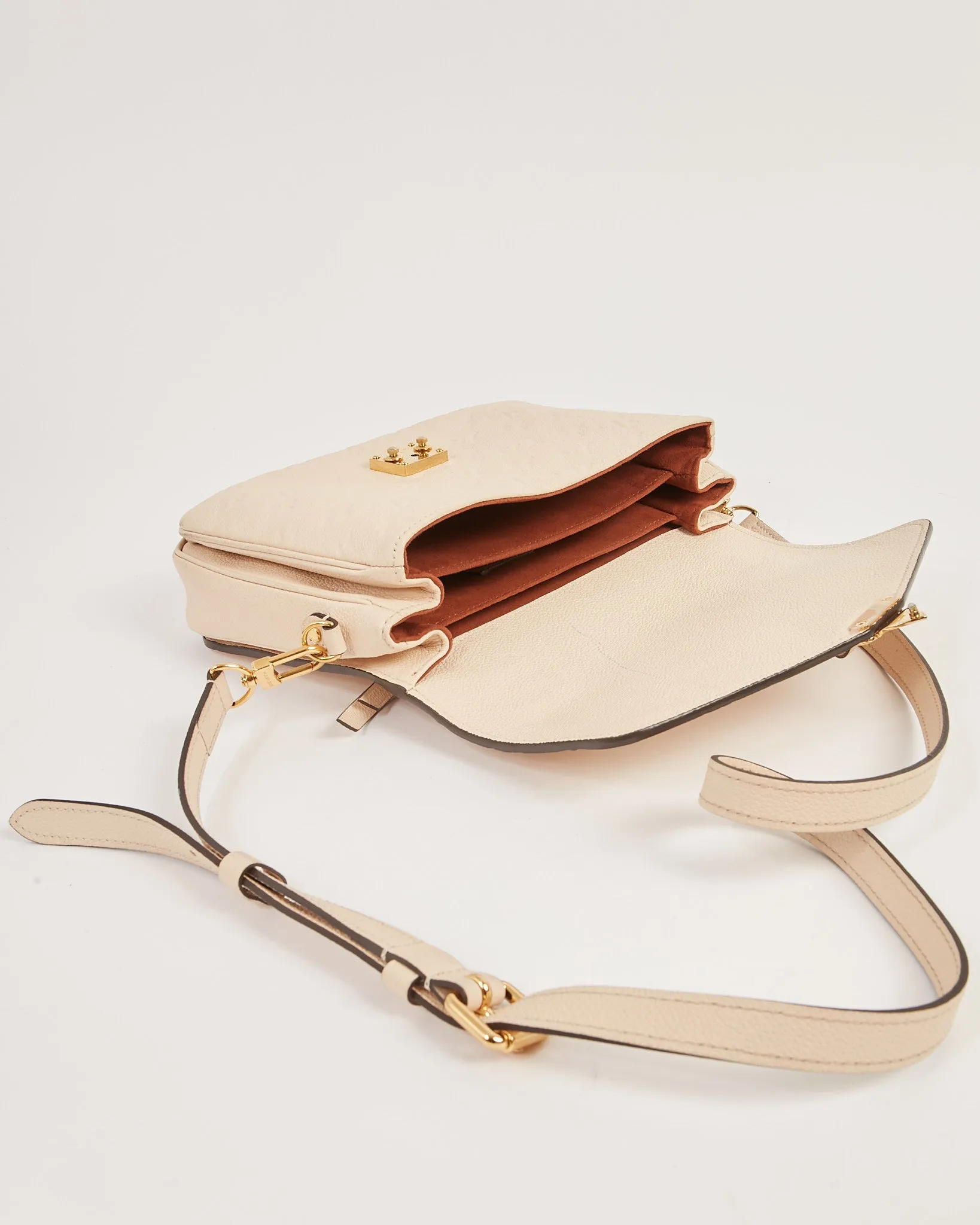 Louis Vuitton Beige Empreinte Monogram Pochette Metis Bag