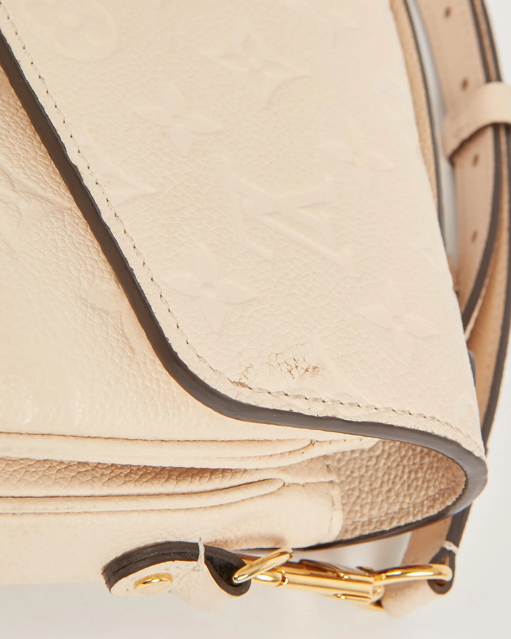 Louis Vuitton Beige Empreinte Monogram Pochette Metis Bag
