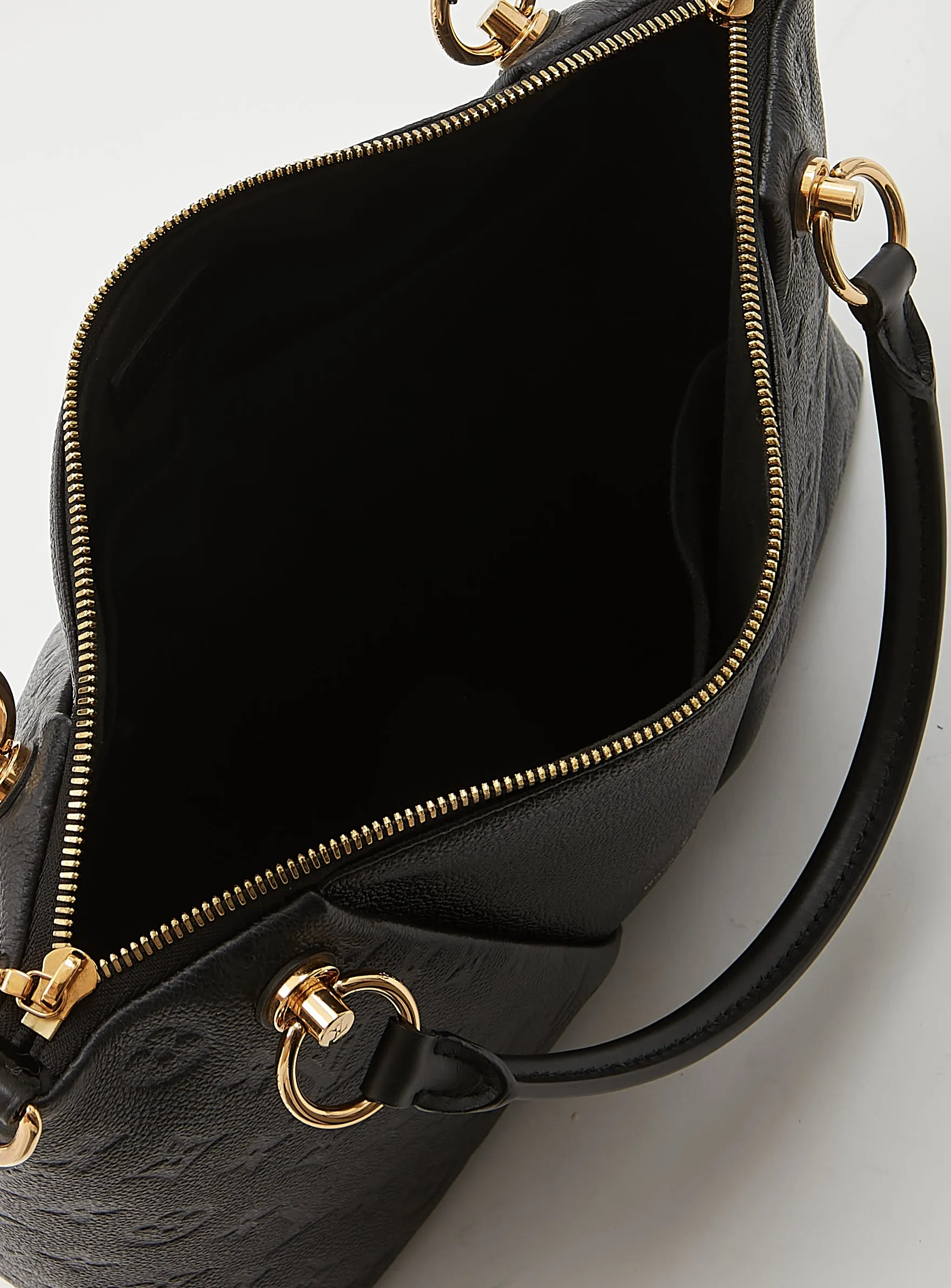 Louis Vuitton Black Monogram Empreinte V Tote MM Bag