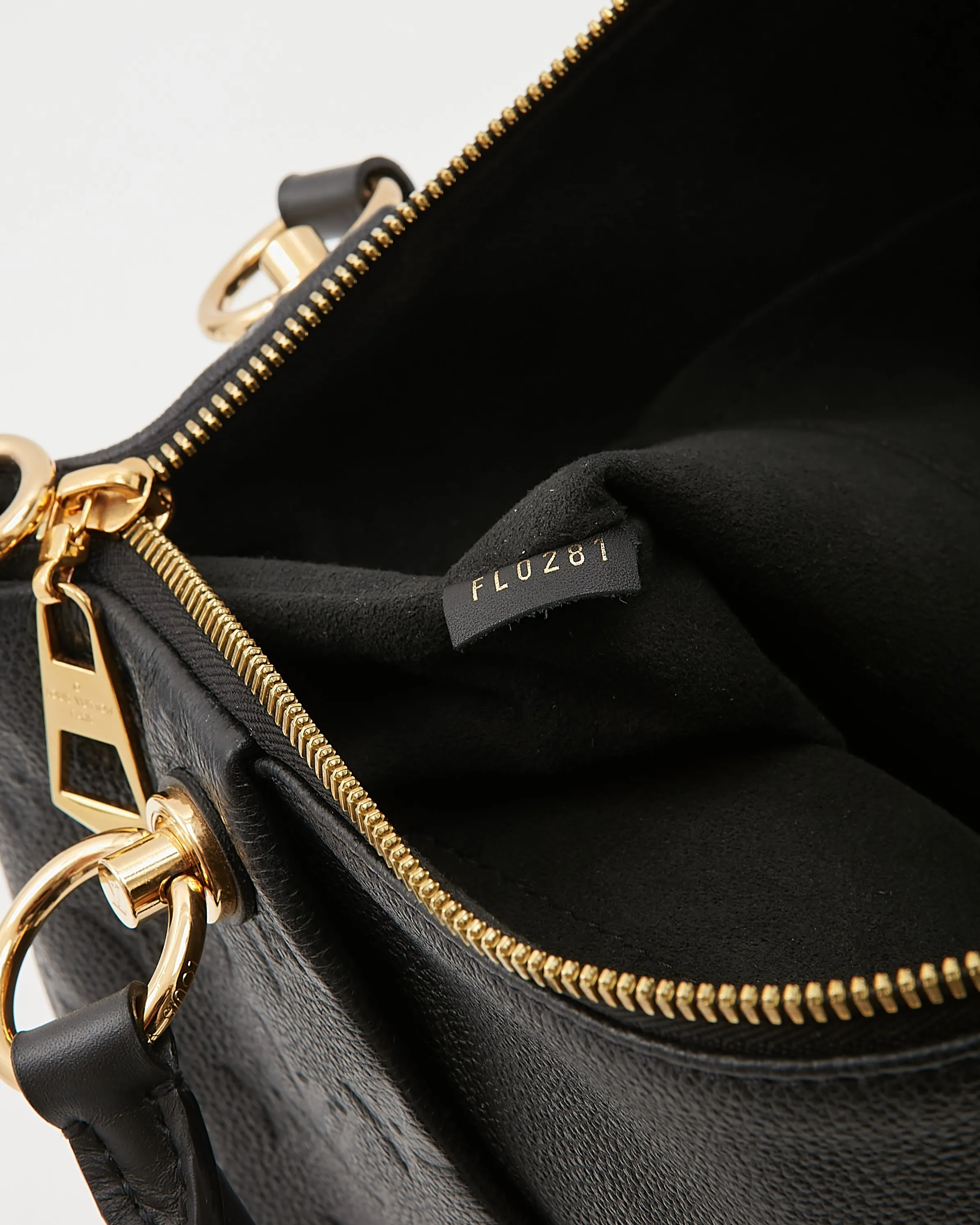 Louis Vuitton Black Monogram Empreinte V Tote MM Bag