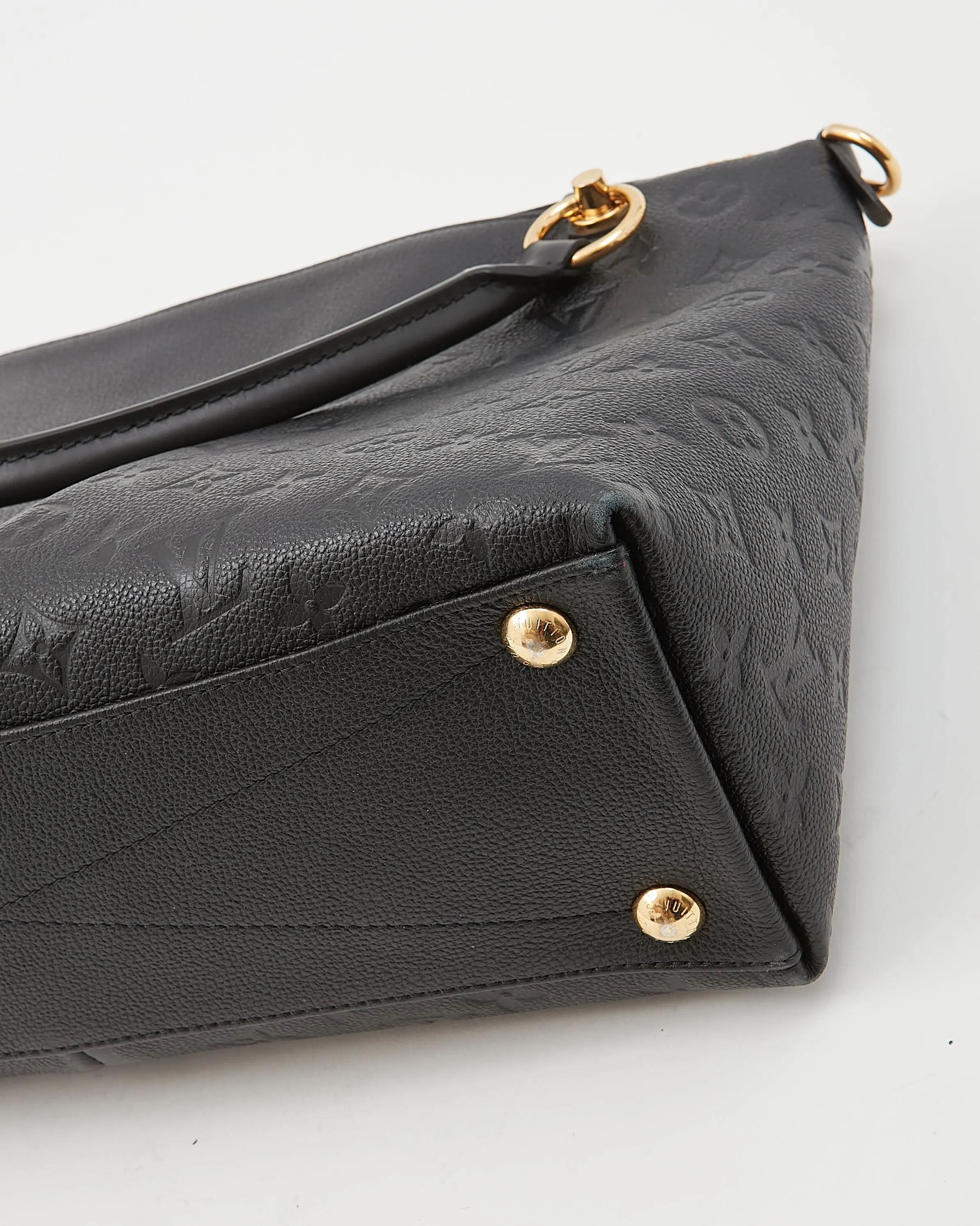 Louis Vuitton Black Monogram Empreinte V Tote MM Bag