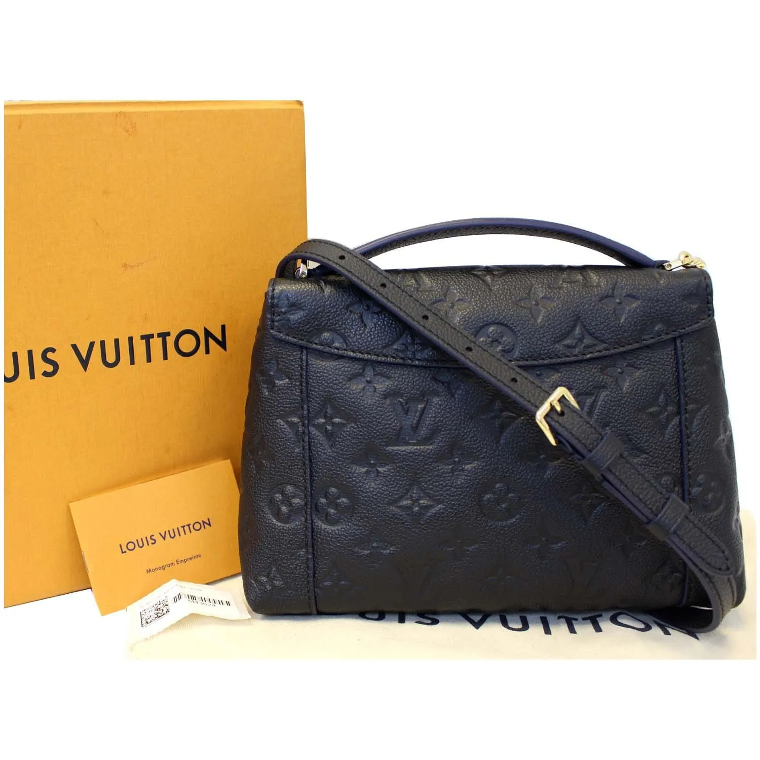 LOUIS VUITTON Blanche BB Monogram Empreinte Crossbody Bag Black