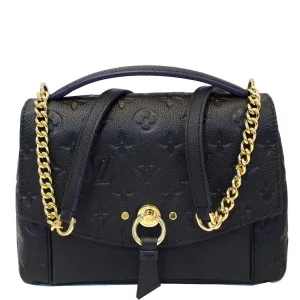 LOUIS VUITTON Blanche BB Monogram Empreinte Crossbody Bag Black