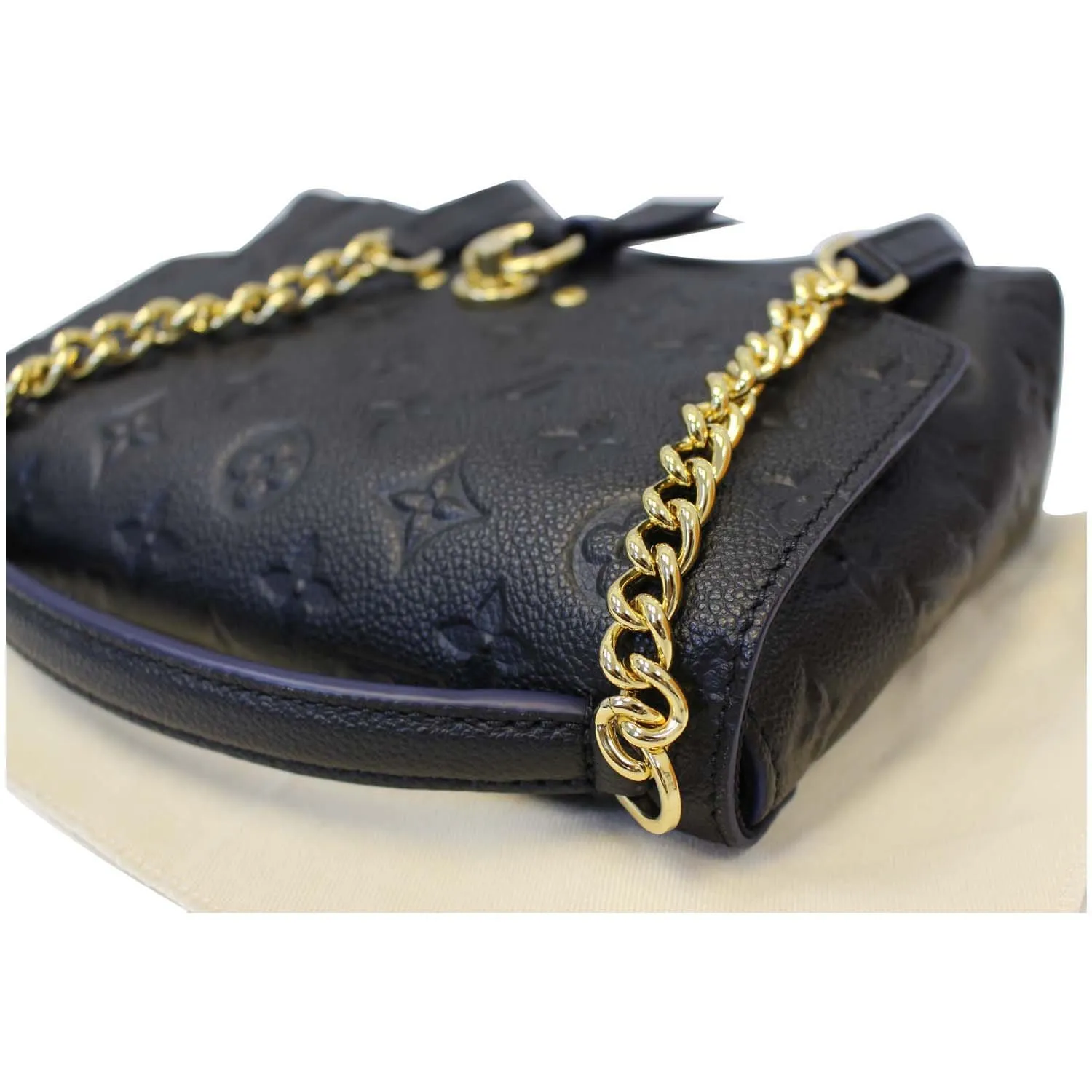 LOUIS VUITTON Blanche BB Monogram Empreinte Crossbody Bag Black