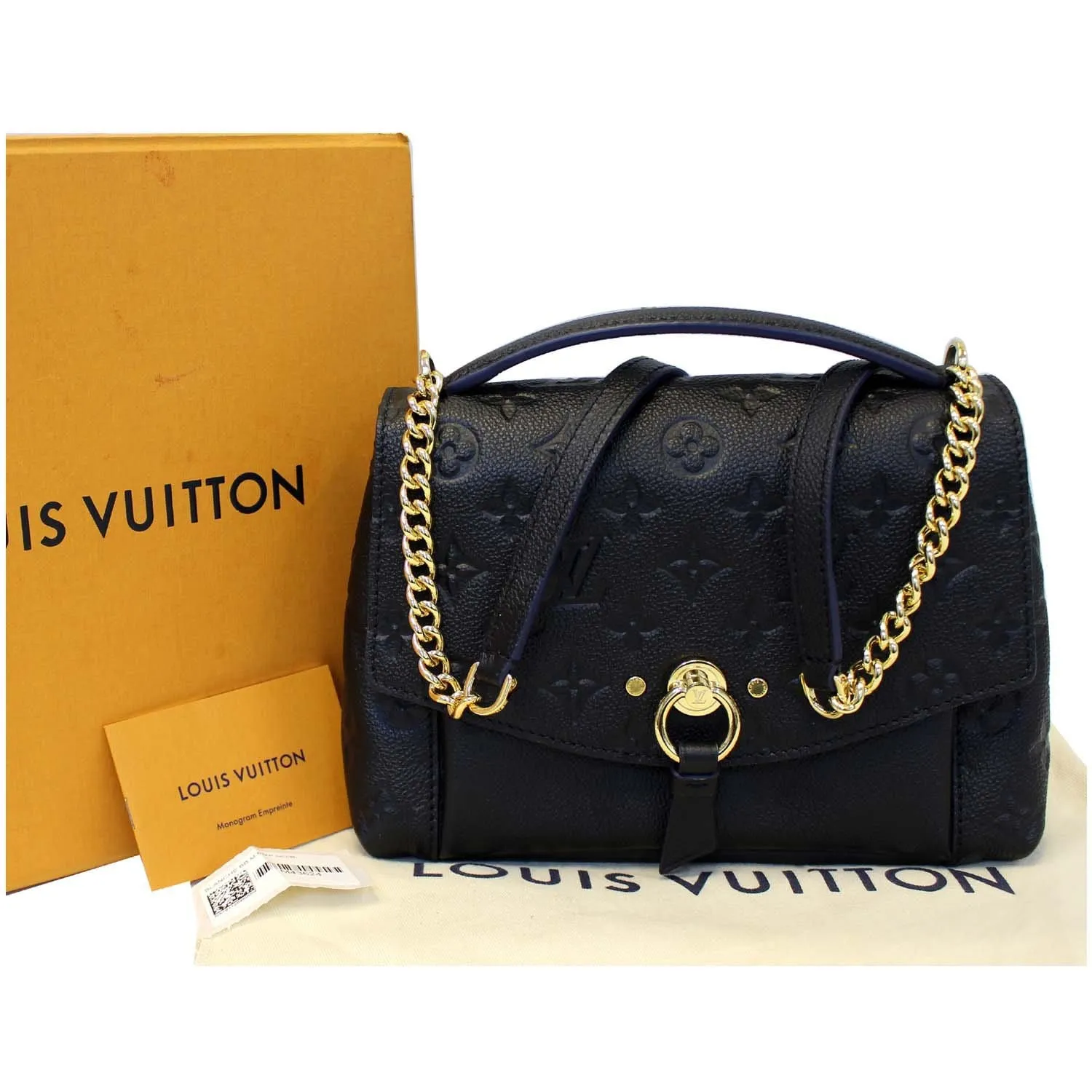 LOUIS VUITTON Blanche BB Monogram Empreinte Crossbody Bag Black