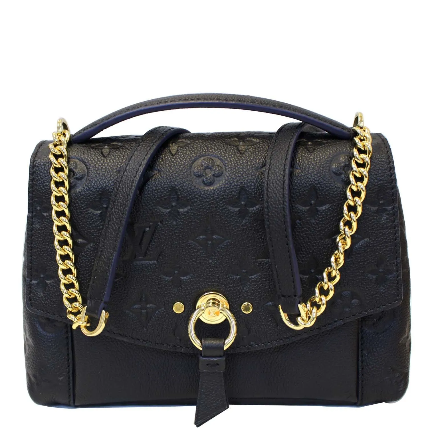 LOUIS VUITTON Blanche BB Monogram Empreinte Crossbody Bag Black
