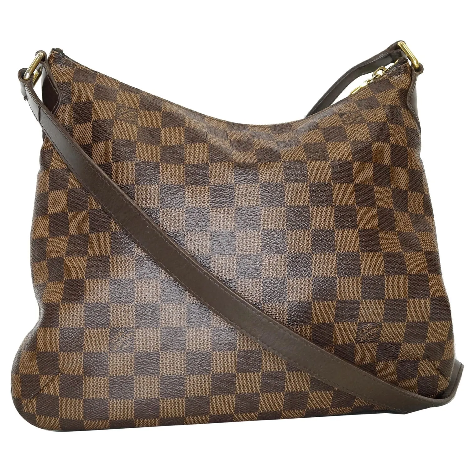 LOUIS VUITTON Bloomsbury PM Damier Ebene Crossbody Bag Brown