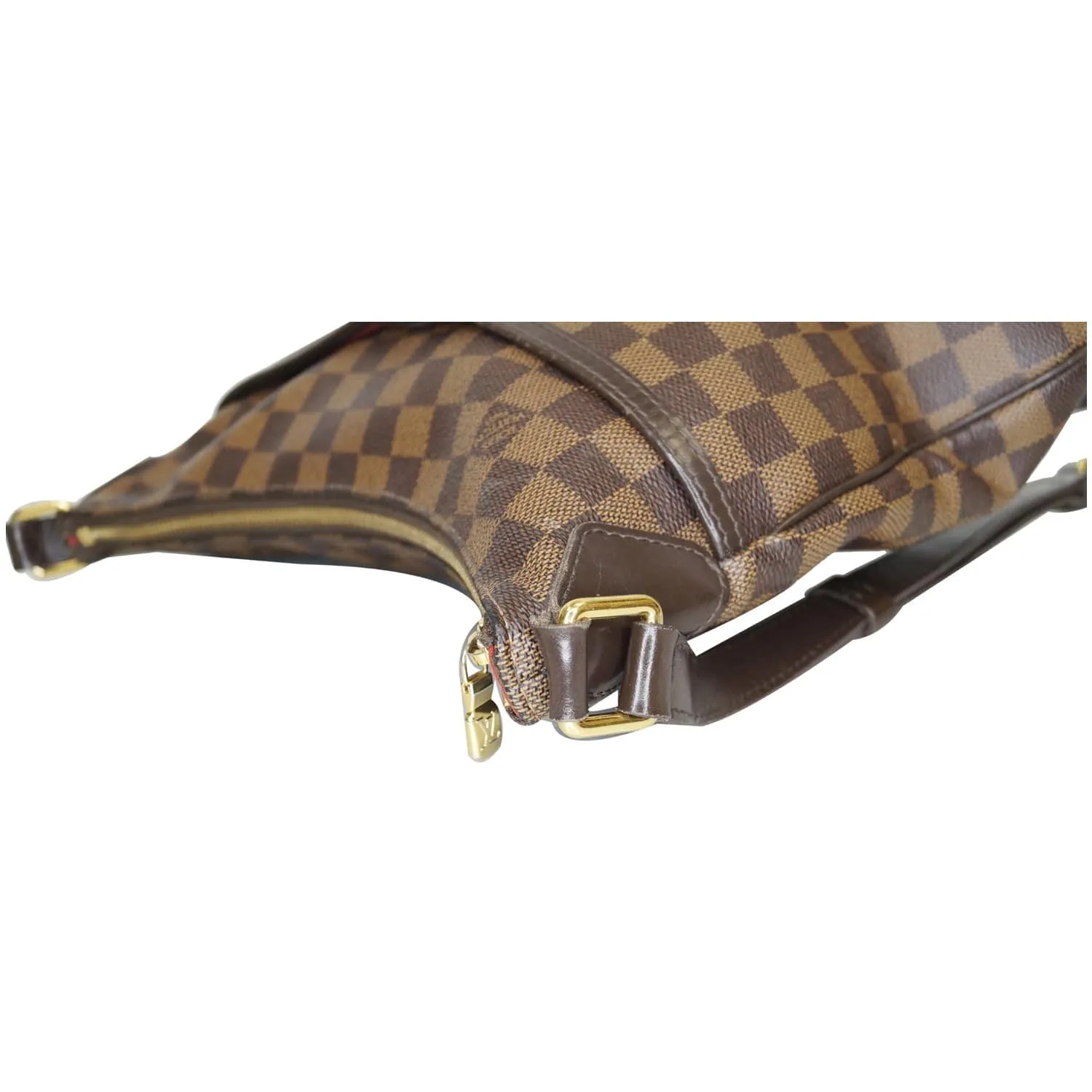 LOUIS VUITTON Bloomsbury PM Damier Ebene Crossbody Bag Brown