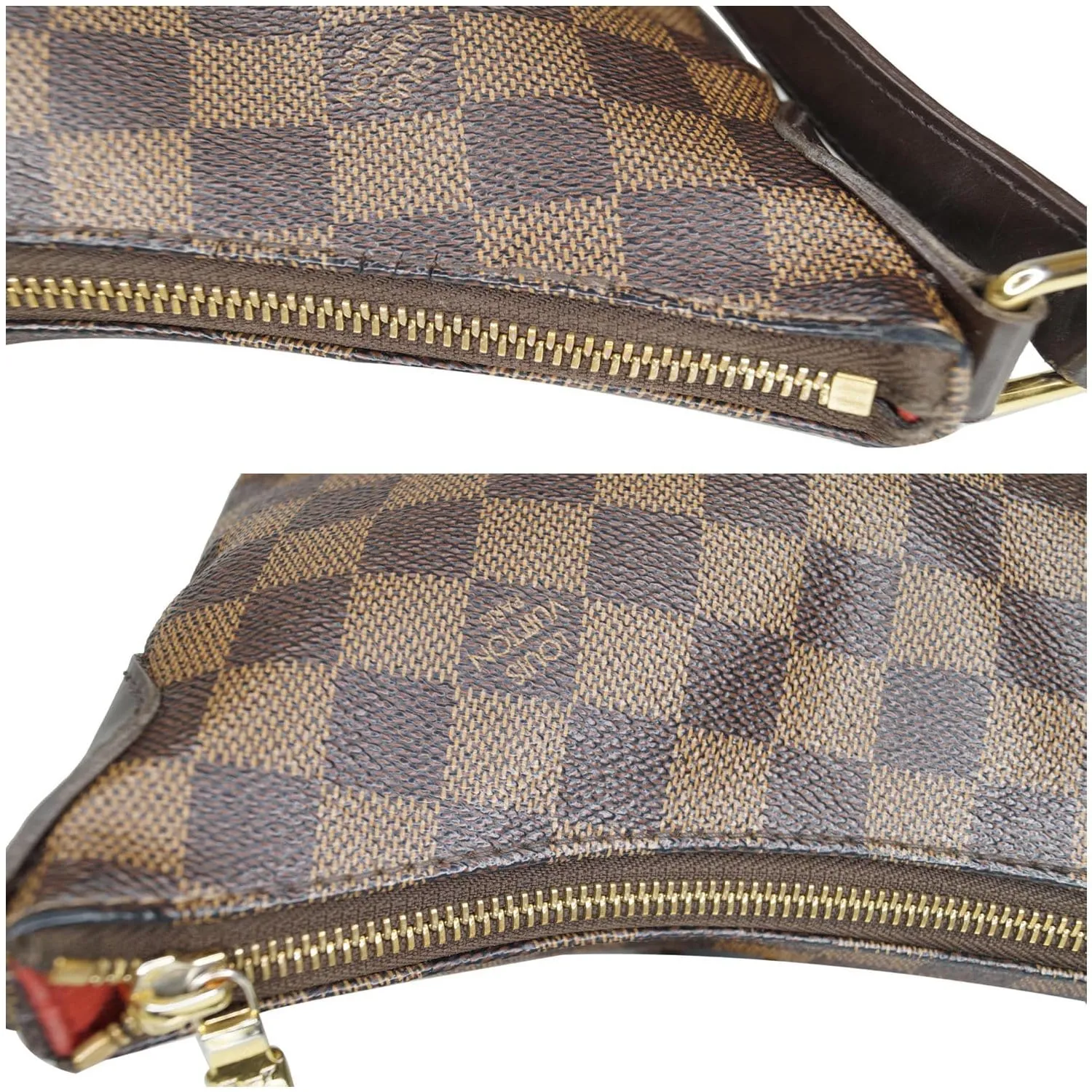 LOUIS VUITTON Bloomsbury PM Damier Ebene Crossbody Bag Brown