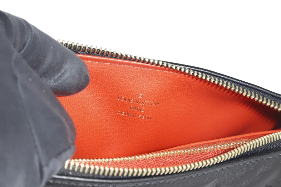 LOUIS VUITTON COUSSIN BB NOIR MONOGRAM EMBOSSED PUFFY LAMBSKIN (M21259) GOLD HARDWARE WITH CHAIN, STRAP, DUST COVER AND BOX