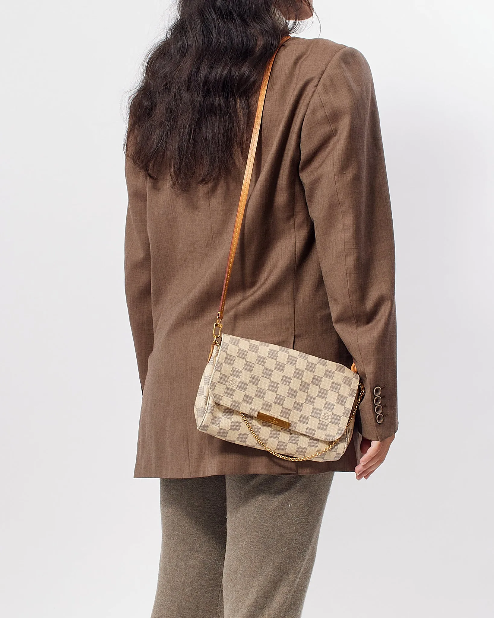 Louis Vuitton Damier Azur Canvas Favourite MM Bag