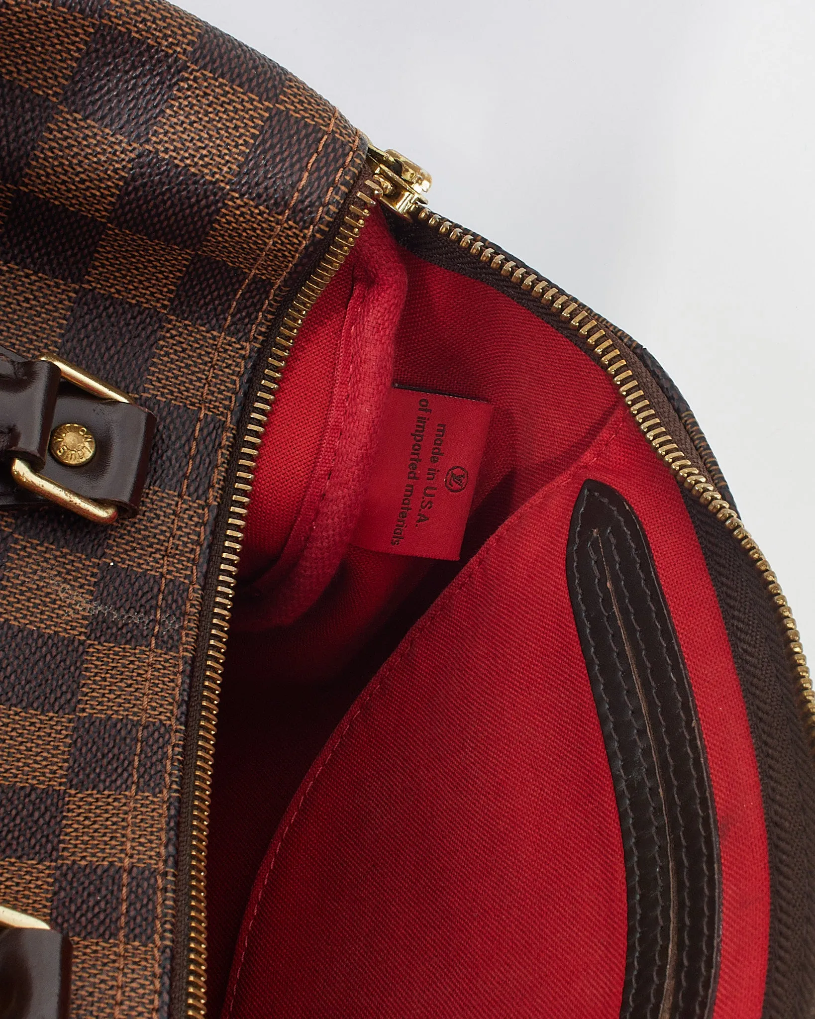 Louis Vuitton Damier Ebene Canvas Speedy 30 Bag