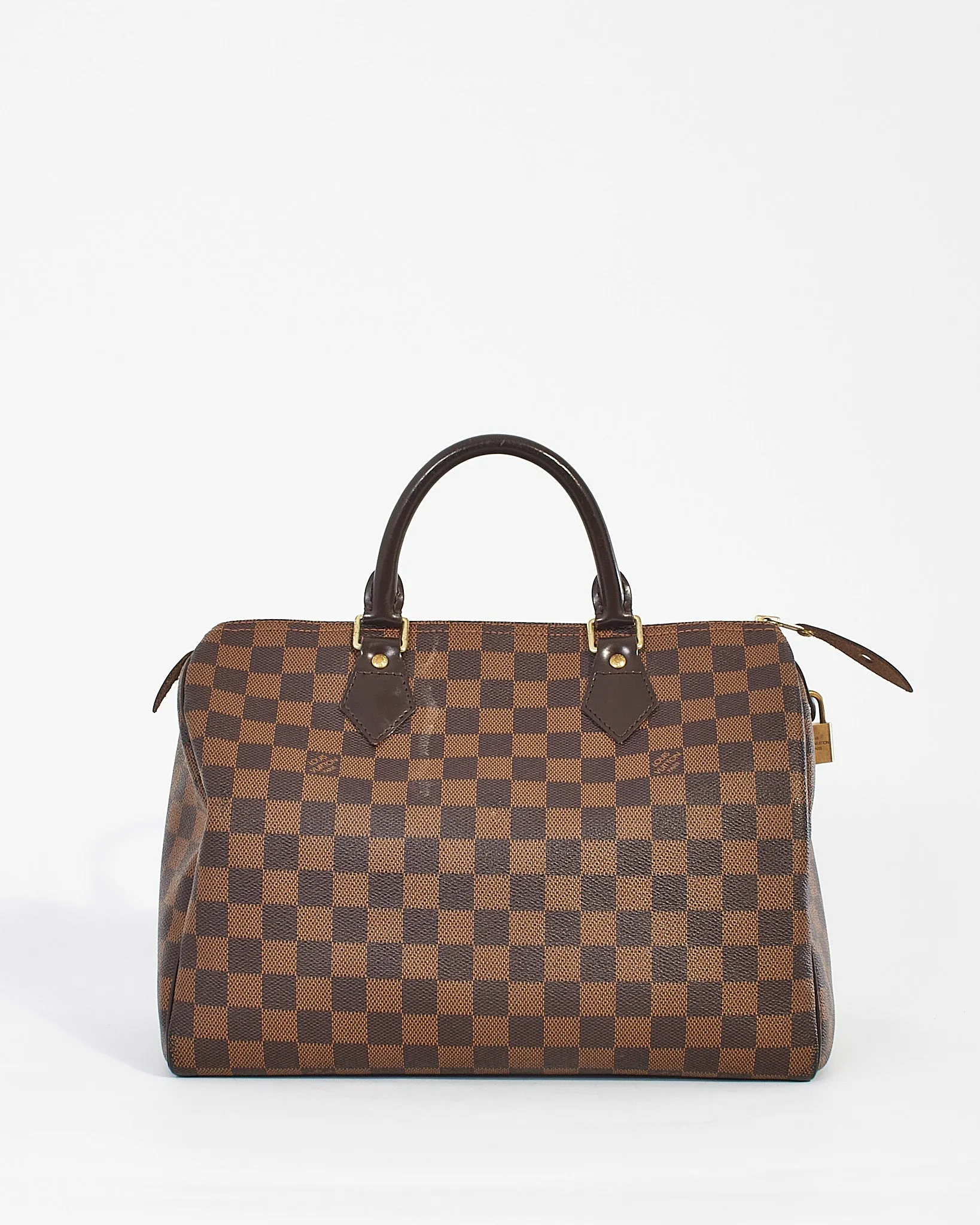 Louis Vuitton Damier Ebene Canvas Speedy 30 Bag