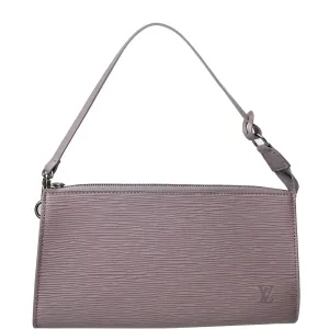 LOUIS VUITTON Epi Leather Pochette Accessories 24 Pouch Lilac