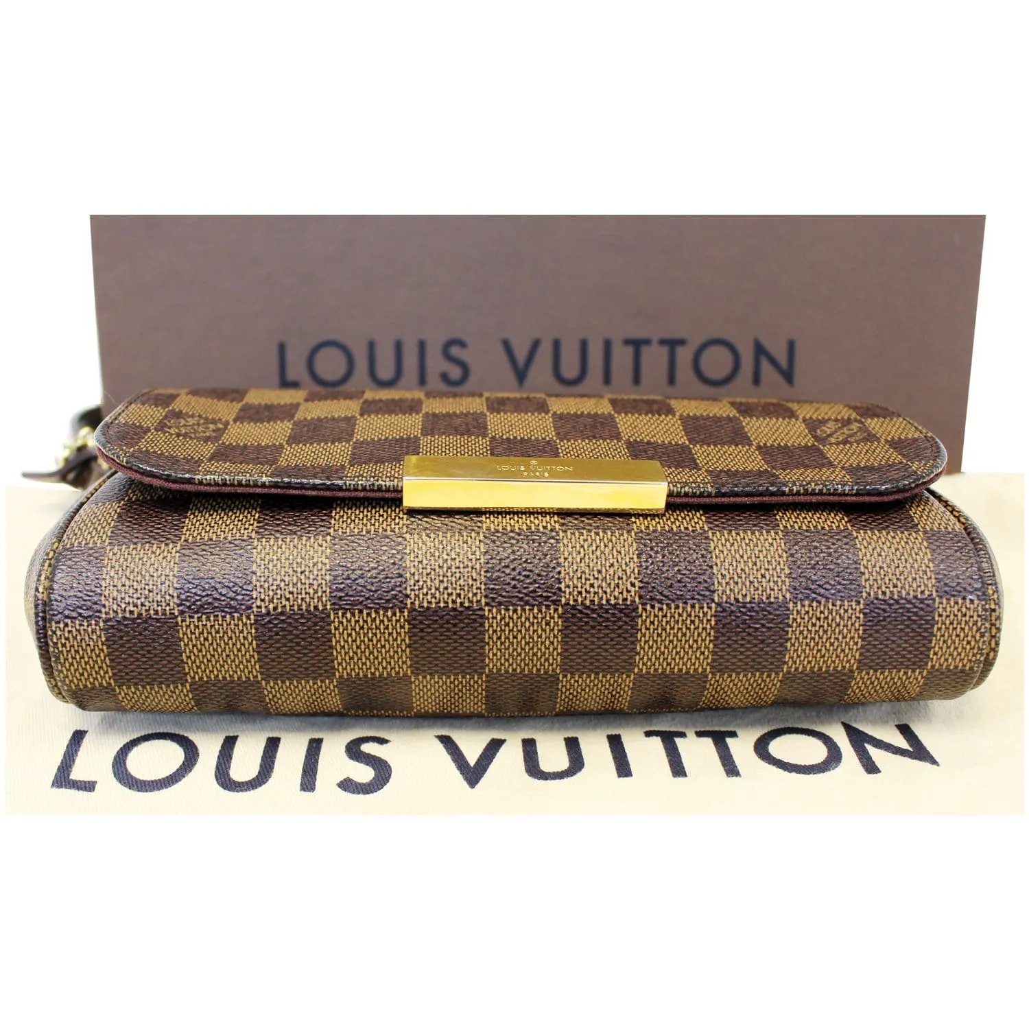 LOUIS VUITTON Favorite PM Damier Ebene Shoulder Crossbody Bag