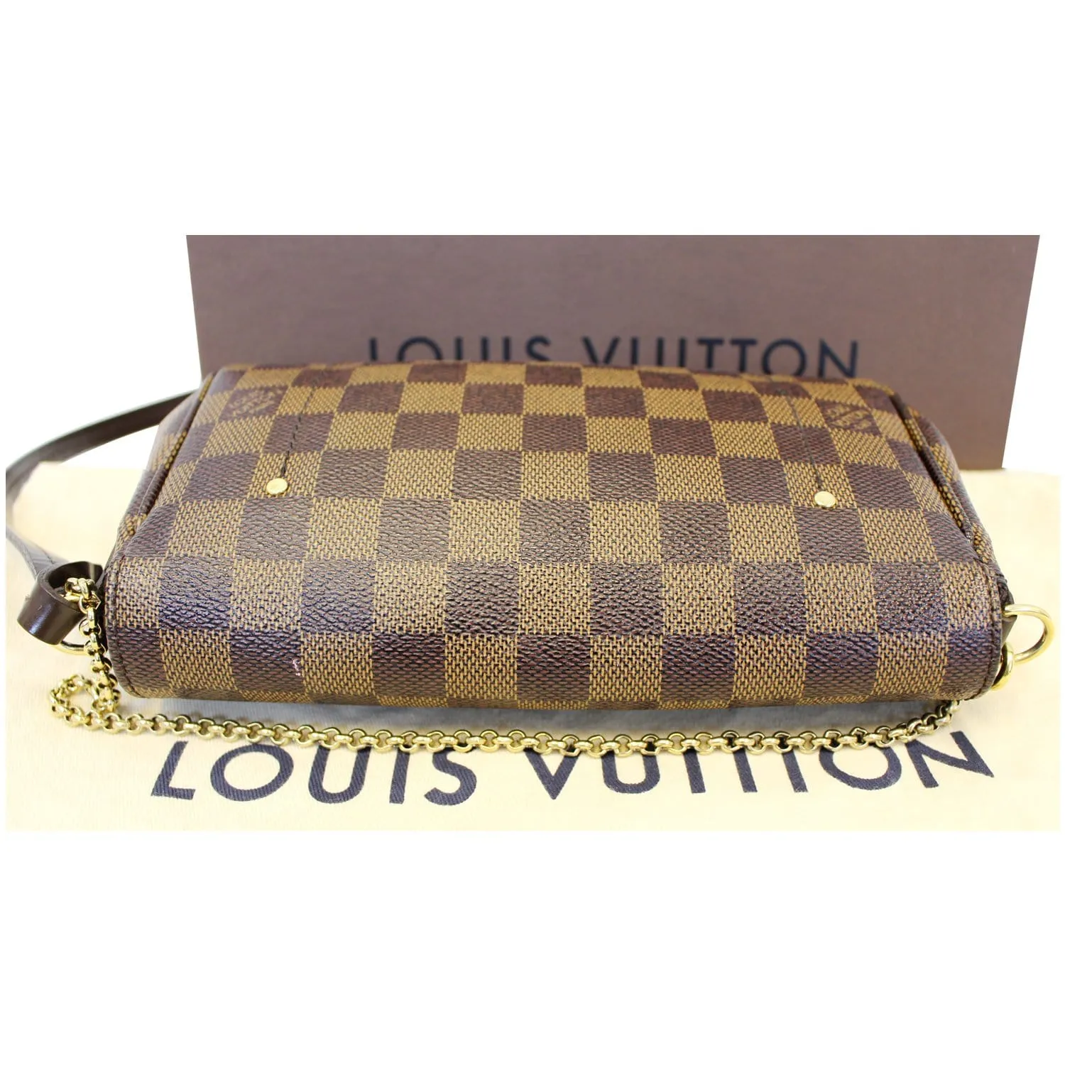 LOUIS VUITTON Favorite PM Damier Ebene Shoulder Crossbody Bag