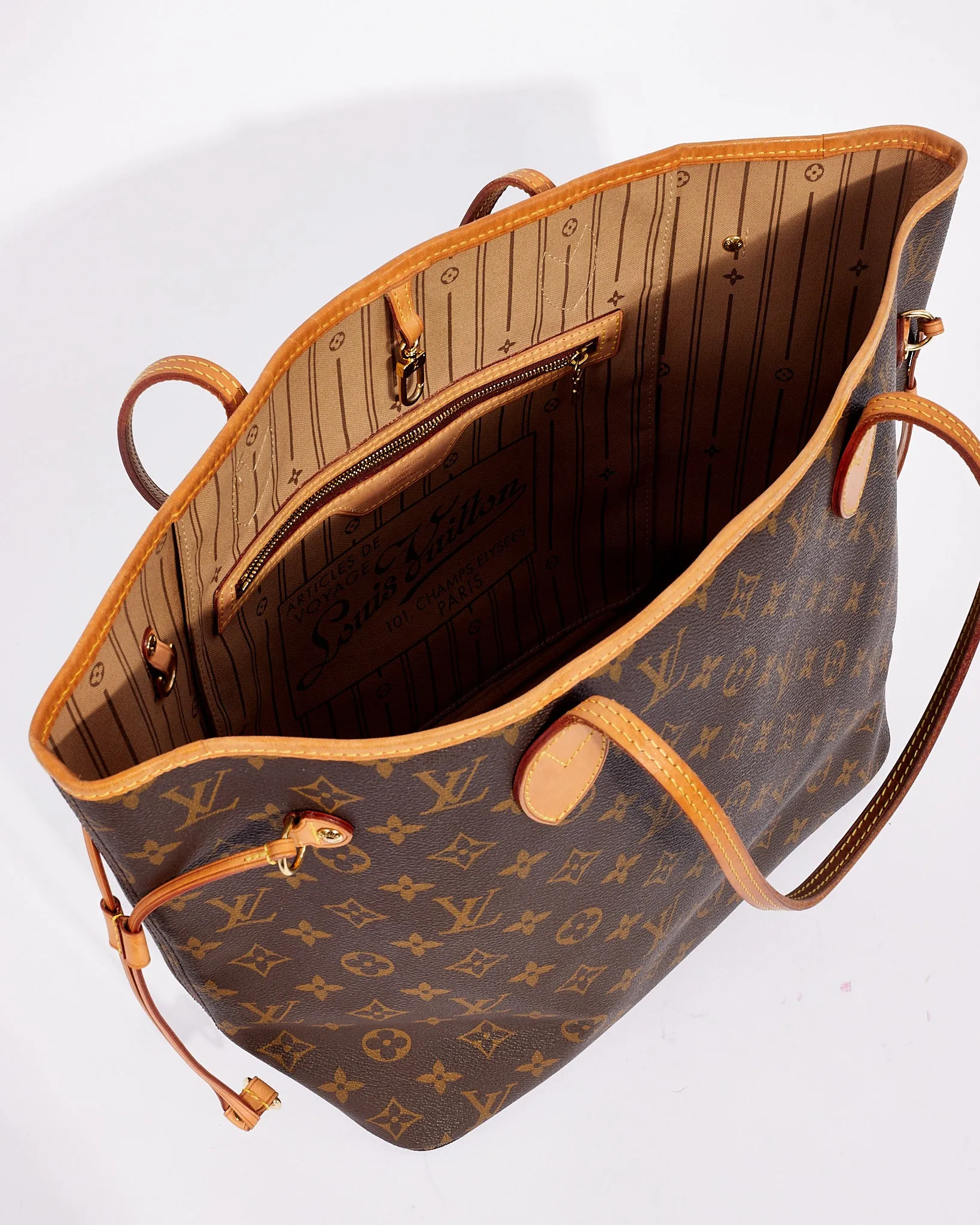 Louis Vuitton Monogram Canvas Neverfull MM Bag - no pouch