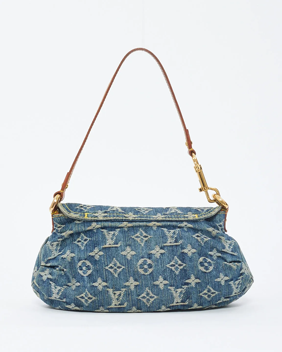 Louis Vuitton Monogram Denim Mini Pleaty Shoulder Bag