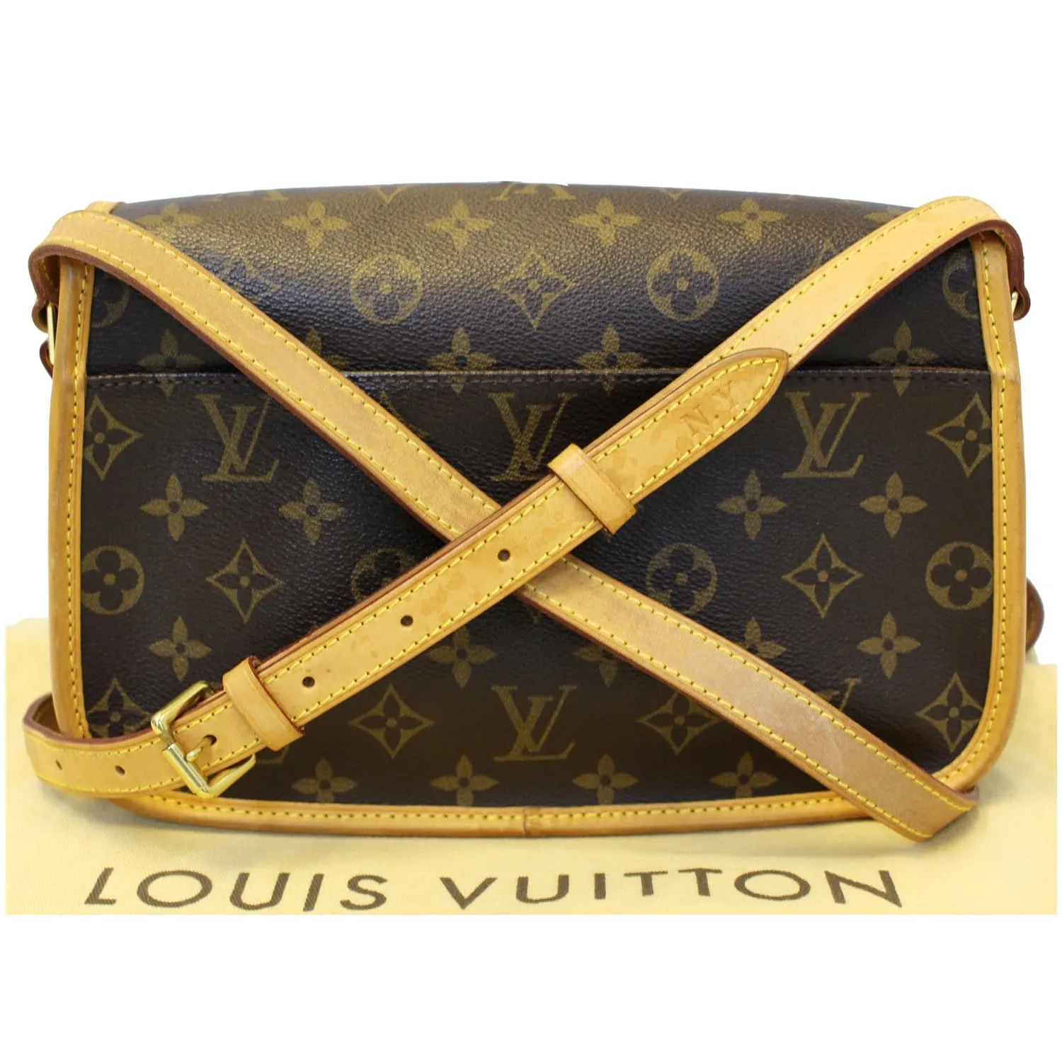 LOUIS VUITTON Sologne Monogram Canvas Shoulder Crossbody Bag Brown