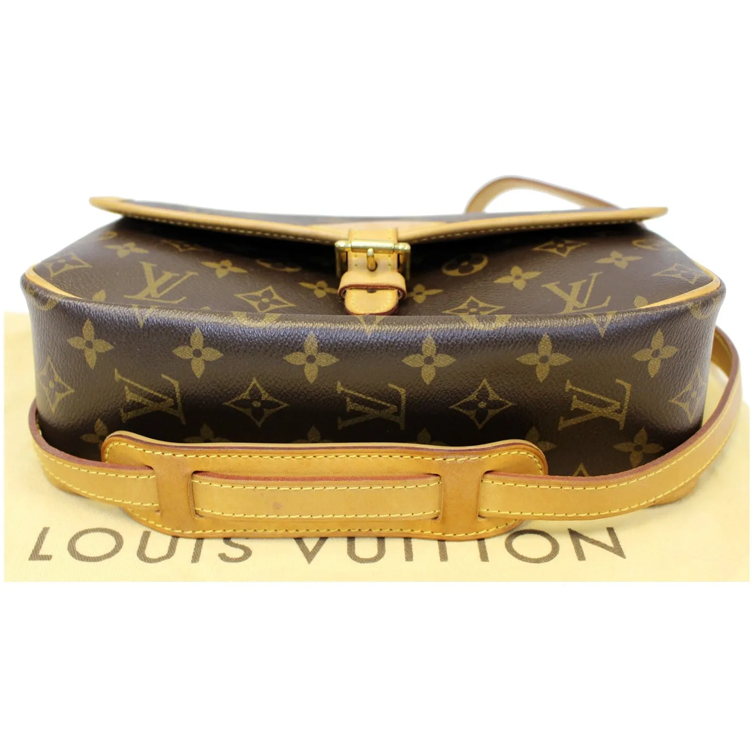 LOUIS VUITTON Sologne Monogram Canvas Shoulder Crossbody Bag Brown