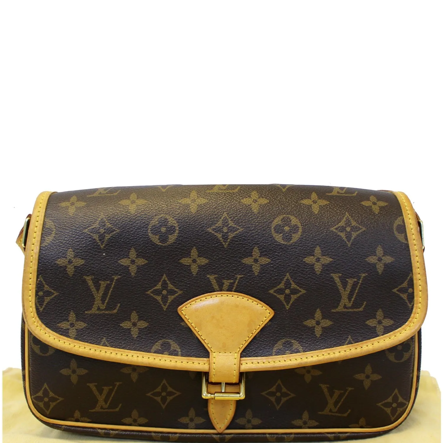 LOUIS VUITTON Sologne Monogram Canvas Shoulder Crossbody Bag Brown