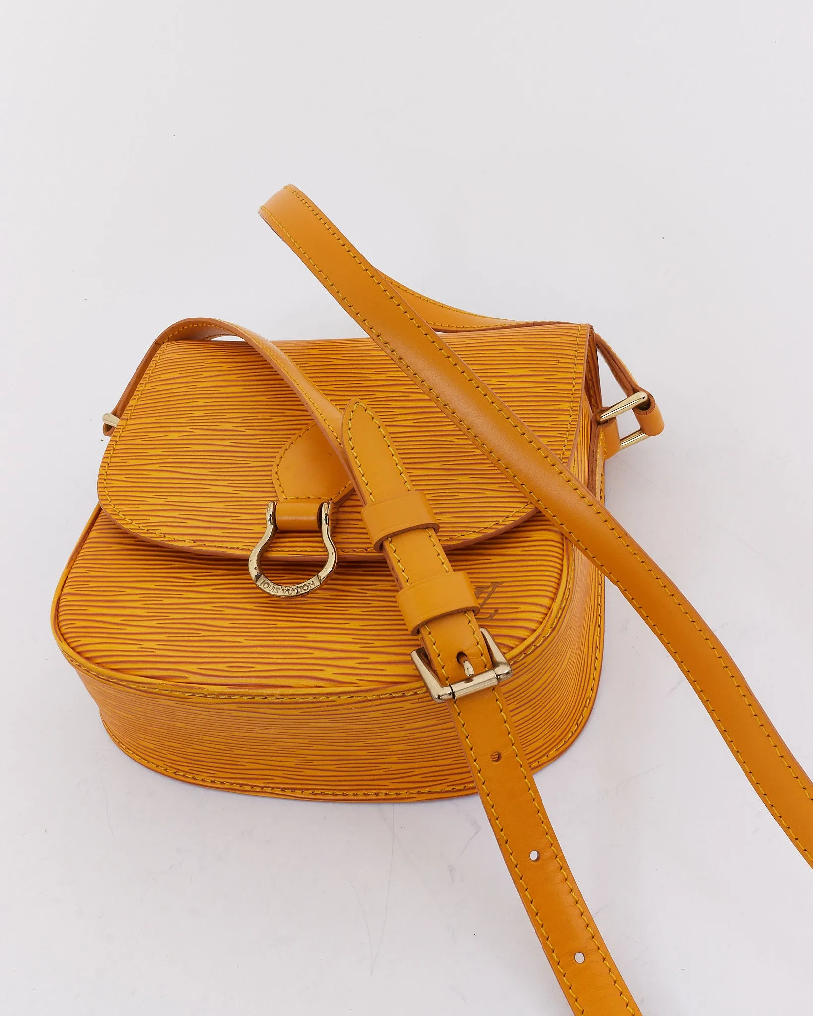 Louis Vuitton Yellow Epi Leather Saint Cloud PM Shoulder Bag