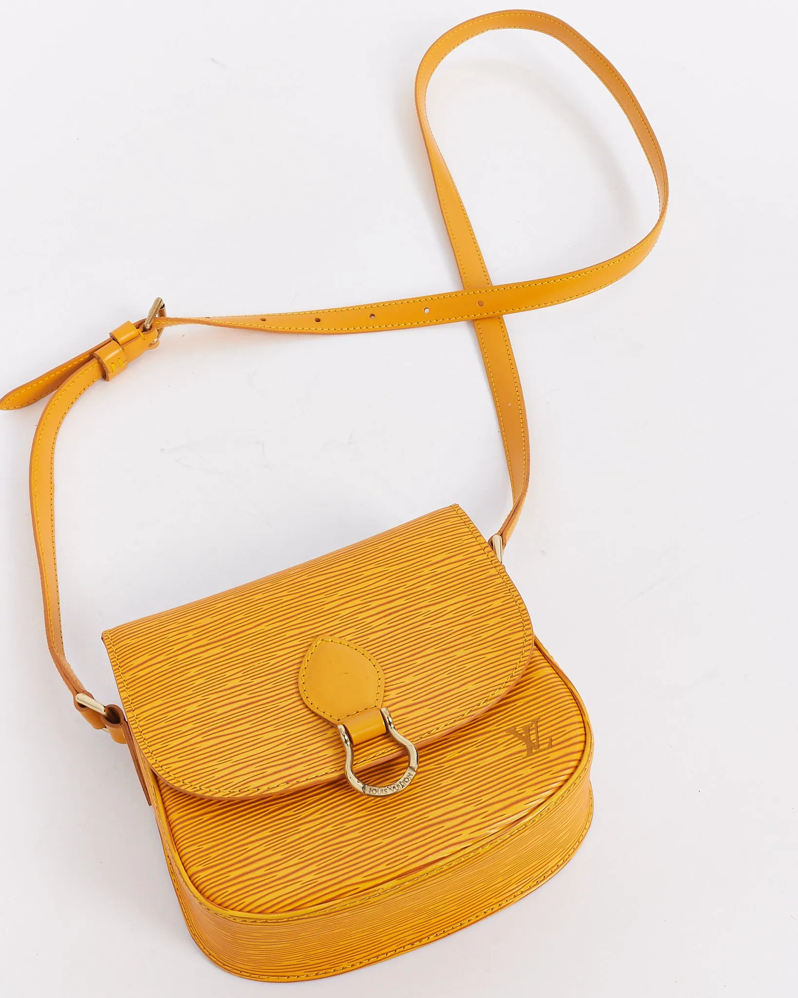 Louis Vuitton Yellow Epi Leather Saint Cloud PM Shoulder Bag