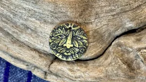 Luster Pendant by Allegory Gallery — Green Man - Inca Gold