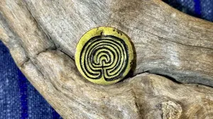 Luster Pendant by Allegory Gallery — Labyrinth - Inca Gold
